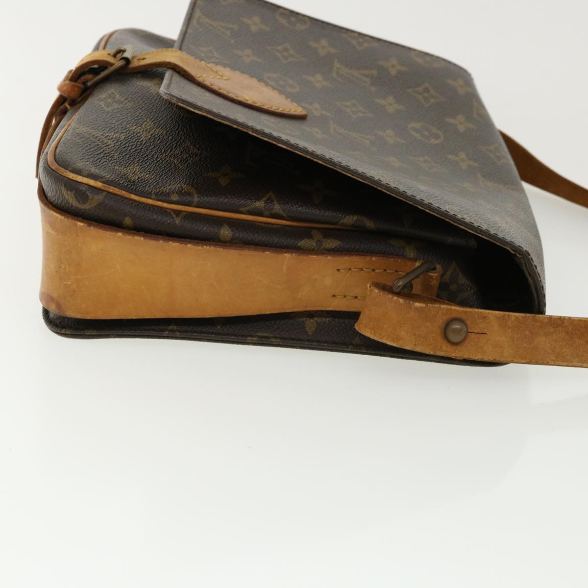 LOUIS VUITTON Monogram Cartouchiere GM Shoulder Bag L027 LV Auth rd3306