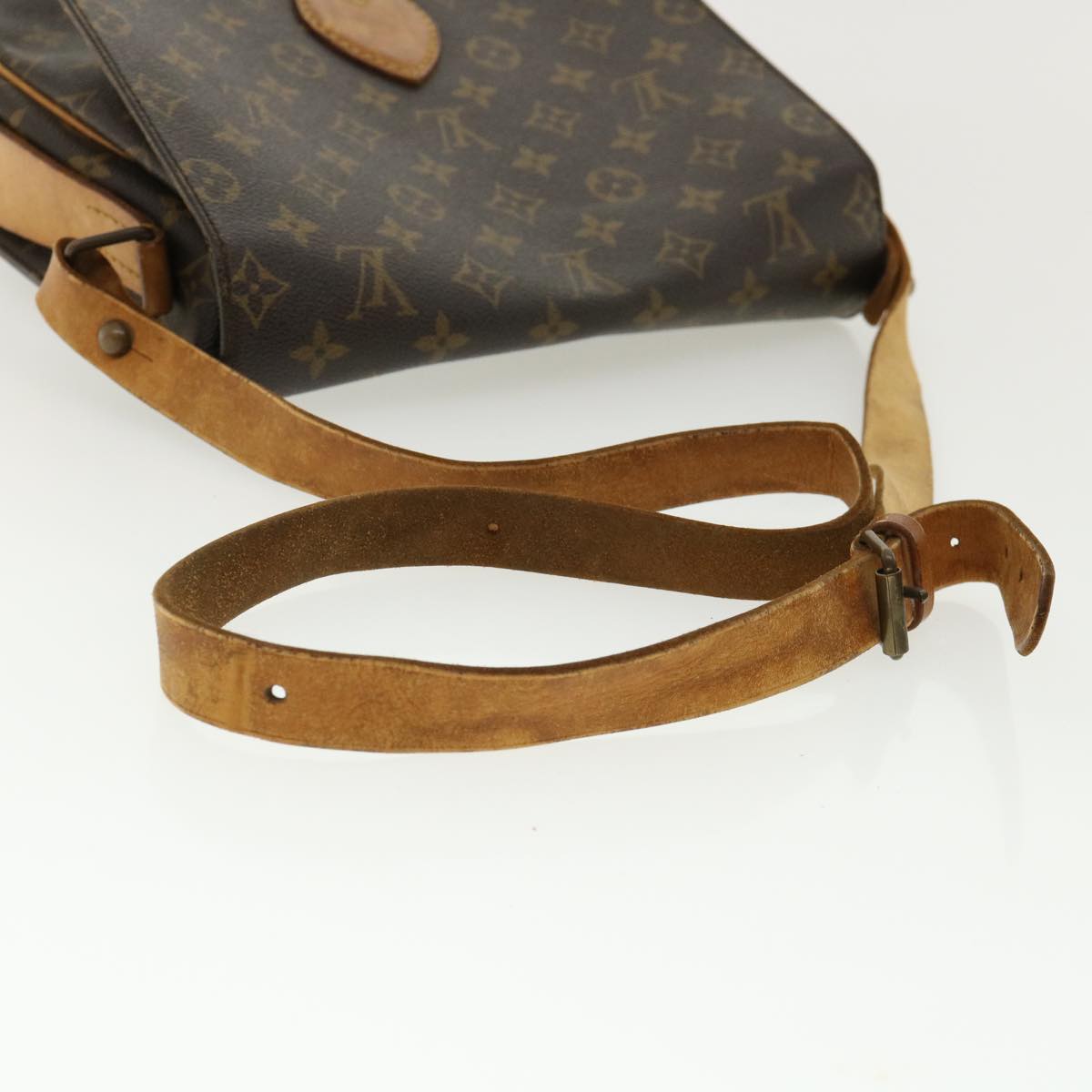 LOUIS VUITTON Monogram Cartouchiere GM Shoulder Bag L027 LV Auth rd3306