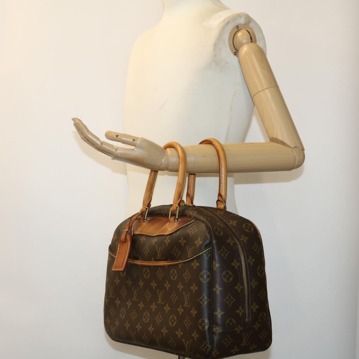 LOUIS VUITTON Monogram Deauville Hand Bag M47270 LV Auth rd3367