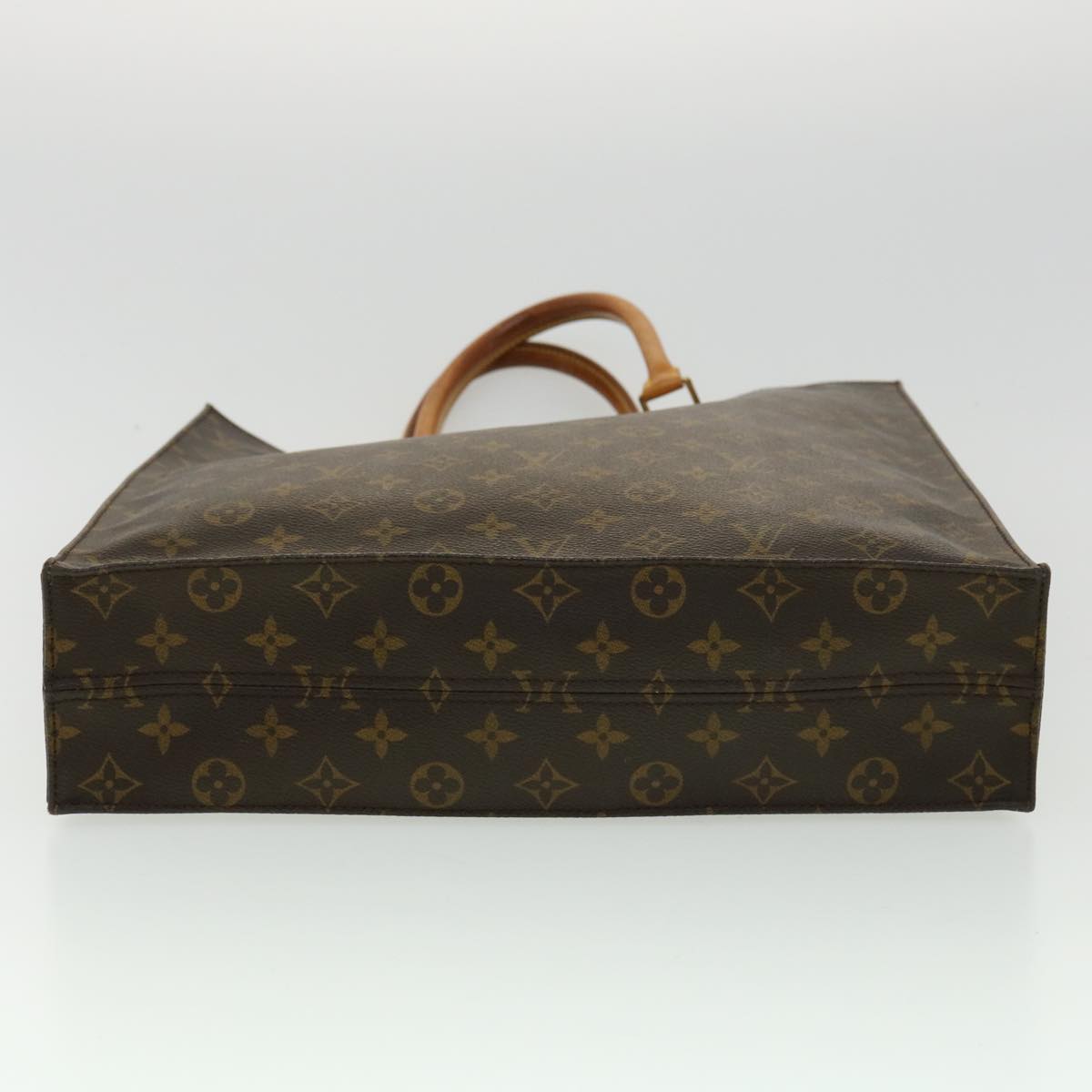 LOUIS VUITTON Monogram Sac Plat Hand Bag M51140 LV Auth rd3421