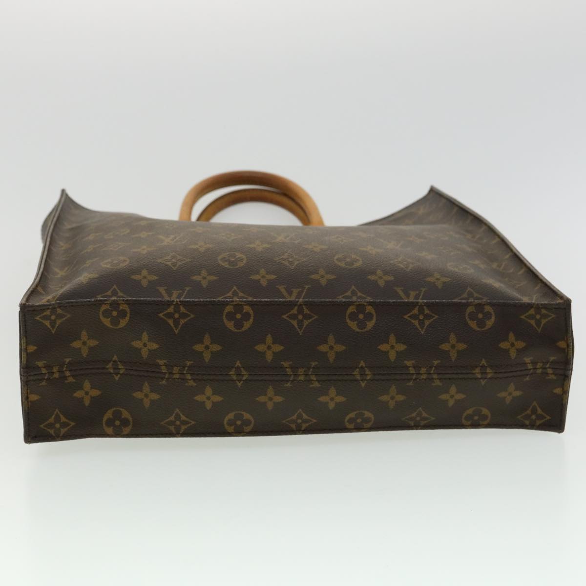 LOUIS VUITTON Monogram Sac Plat Hand Bag M51140 LV Auth rd3456