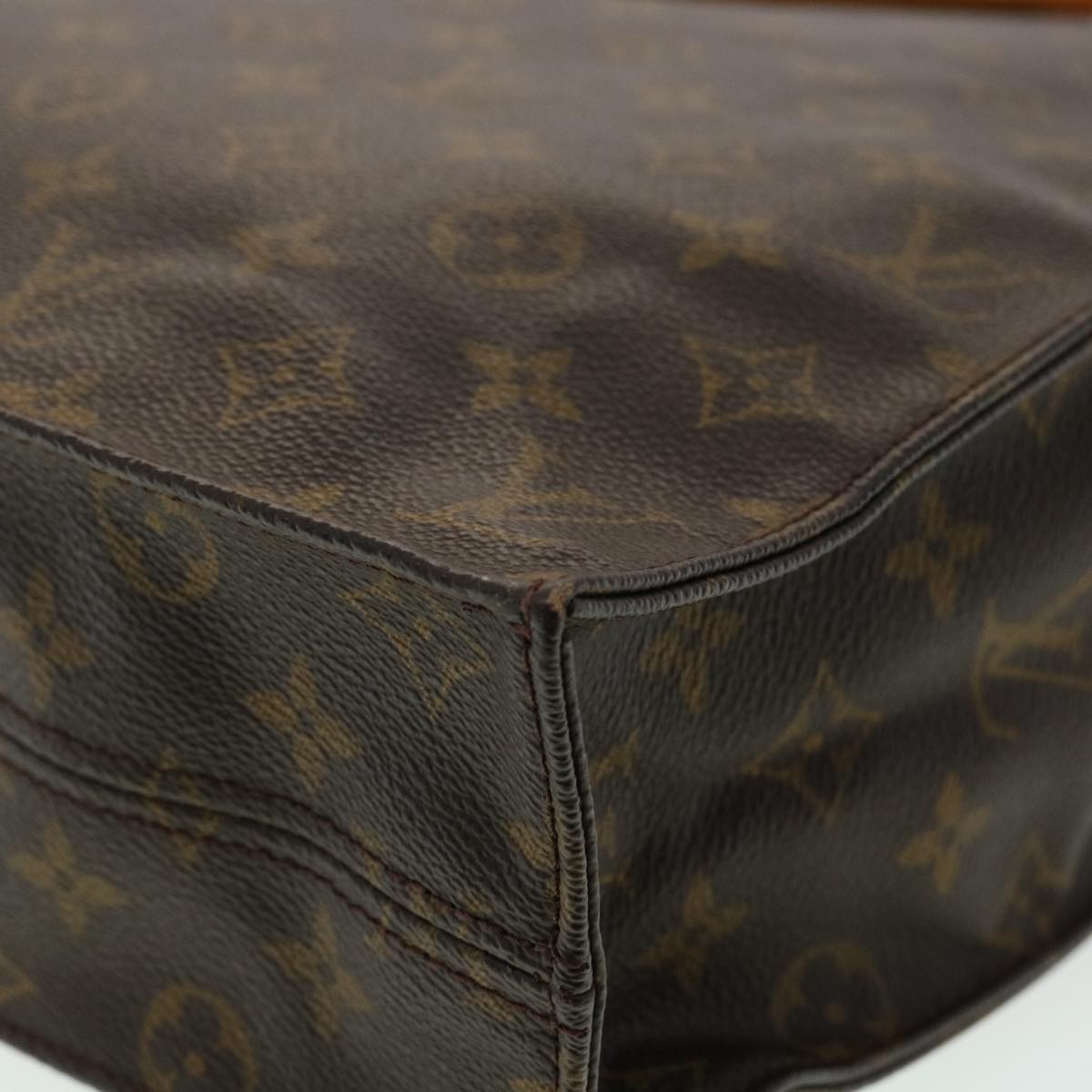 LOUIS VUITTON Monogram Sac Plat Hand Bag M51140 LV Auth rd3465