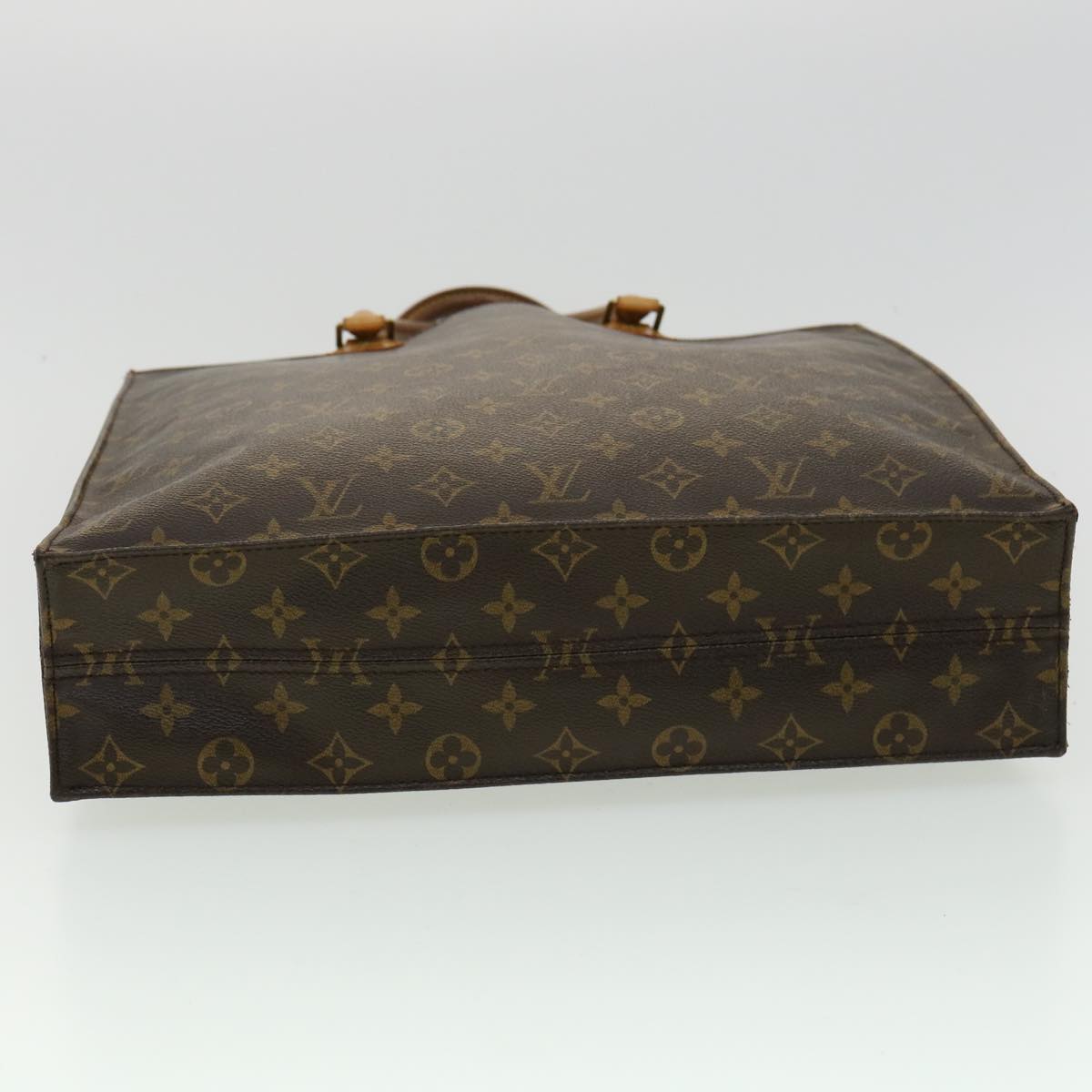 LOUIS VUITTON Monogram Sac Plat Hand Bag M51140 LV Auth rd3483