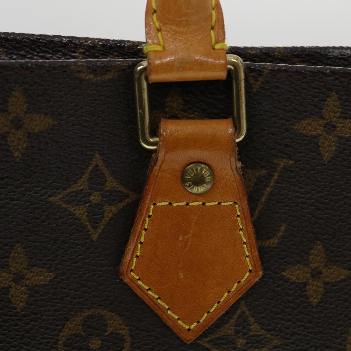 LOUIS VUITTON Monogram Sac Plat Hand Bag M51140 LV Auth rd3492