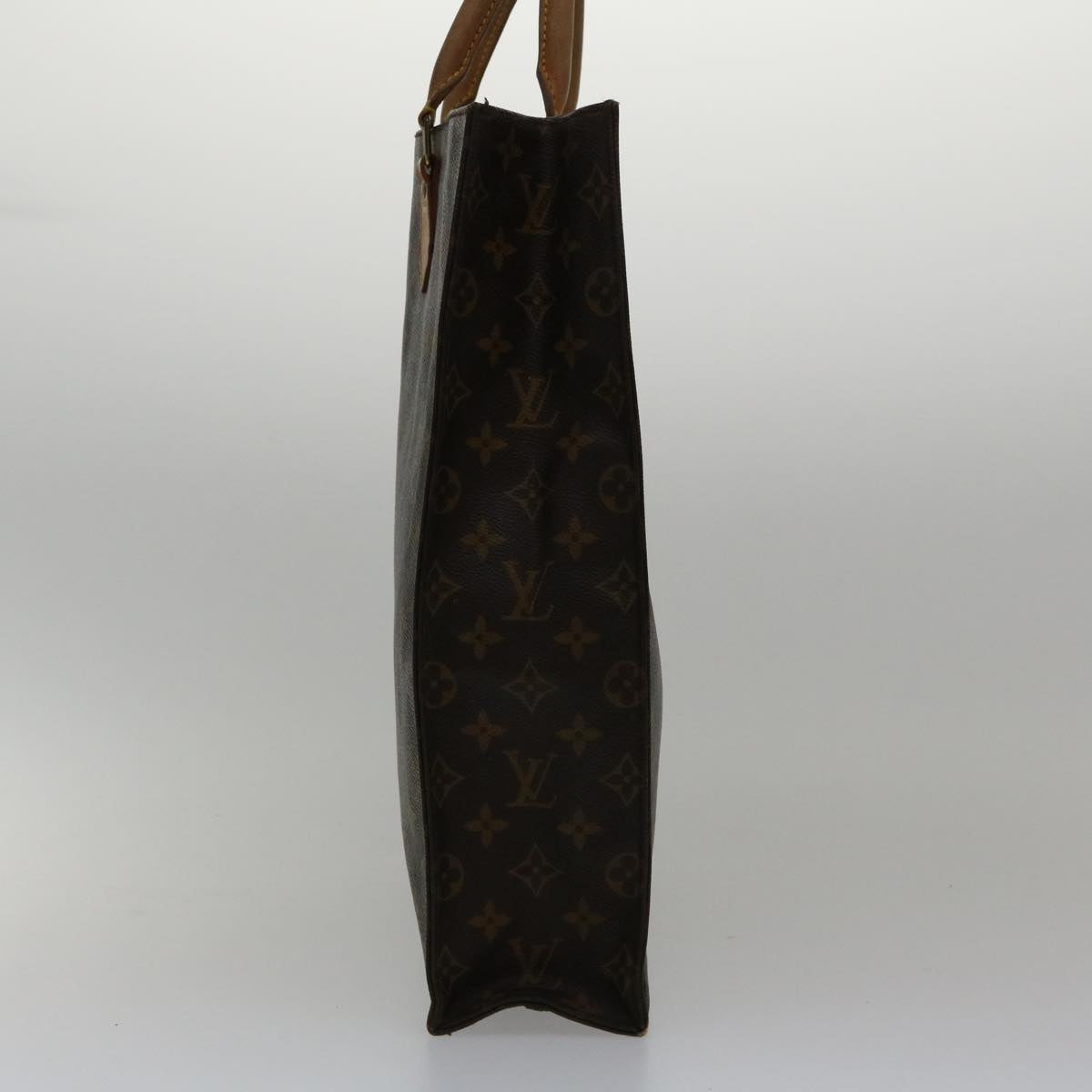 LOUIS VUITTON Monogram Sac Plat Hand Bag M51140 LV Auth rd3568