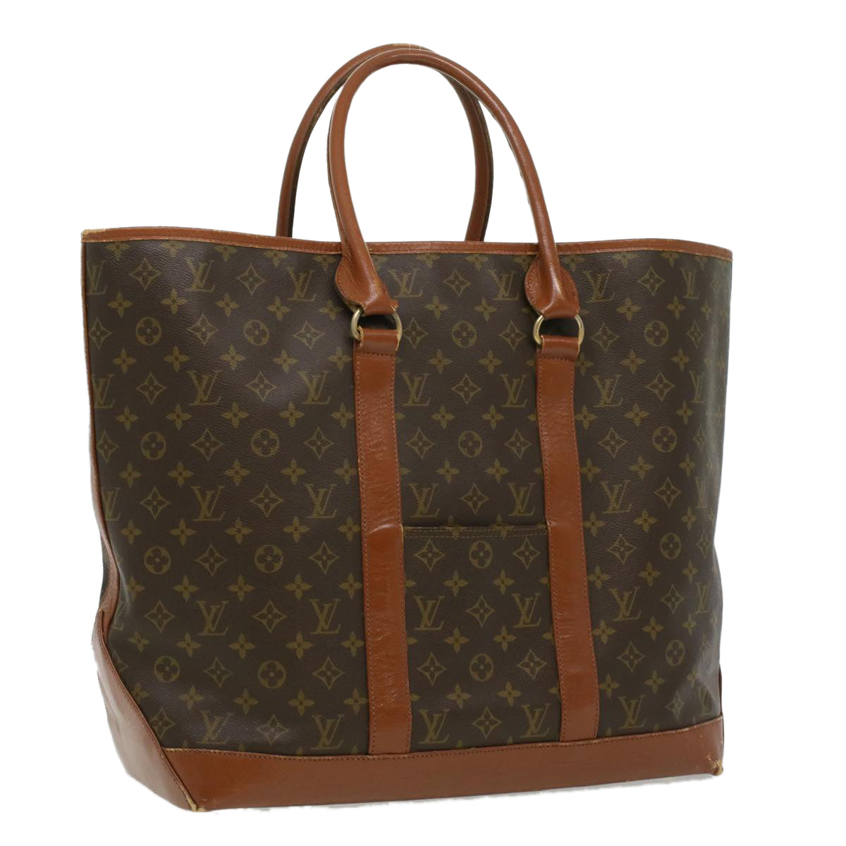 LOUIS VUITTON Monogram Sac Weekend GM Tote Bag M42420 LV Auth rd3704