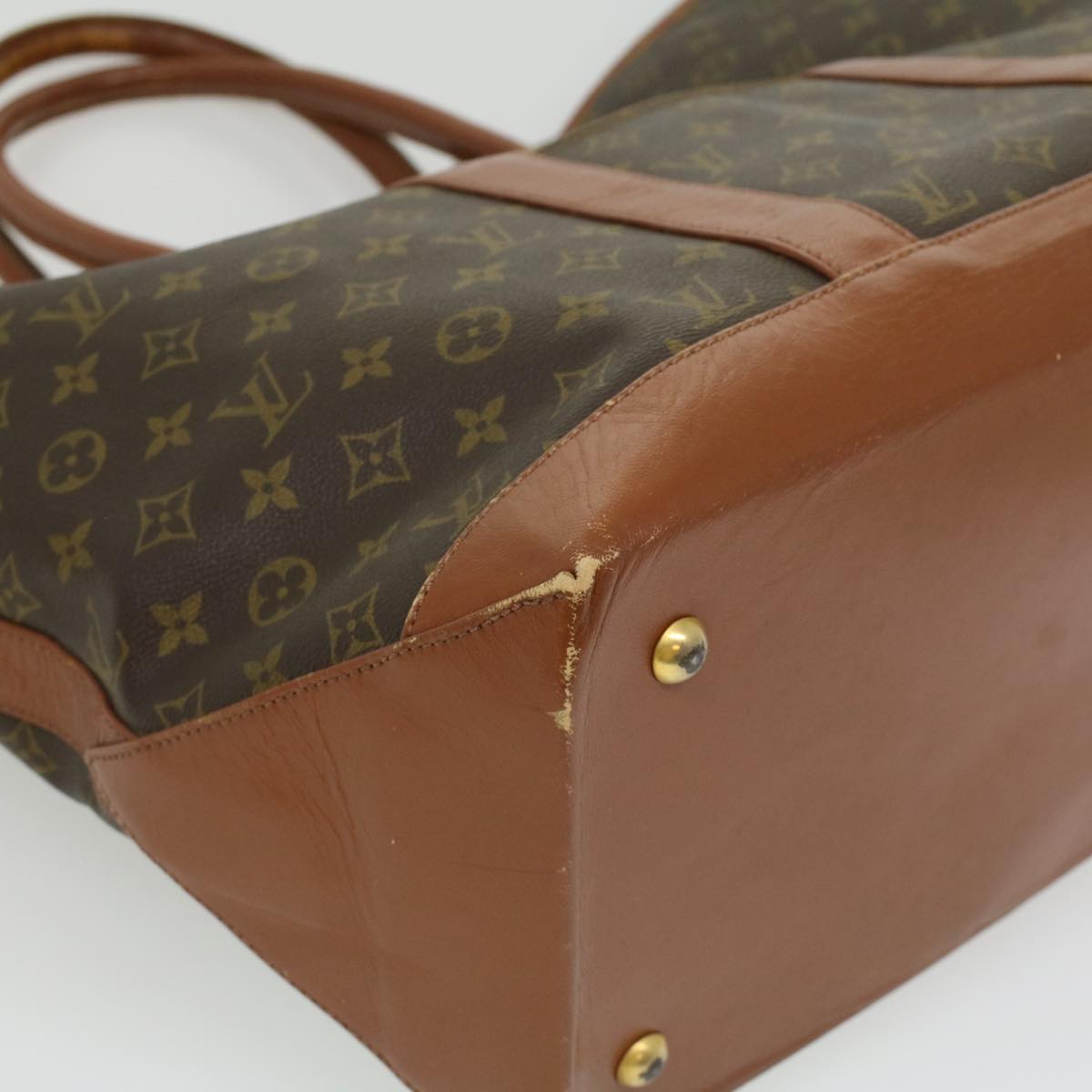 LOUIS VUITTON Monogram Sac Weekend GM Tote Bag M42420 LV Auth rd3704