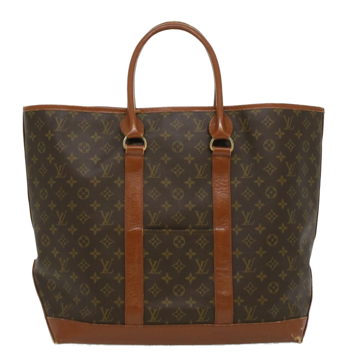 LOUIS VUITTON Monogram Sac Weekend GM Tote Bag M42420 LV Auth rd3704