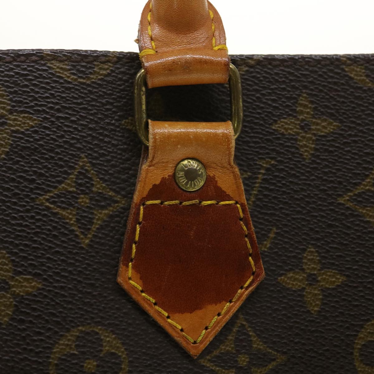 LOUIS VUITTON Monogram Sac Plat Hand Bag M51140 LV Auth rd3752