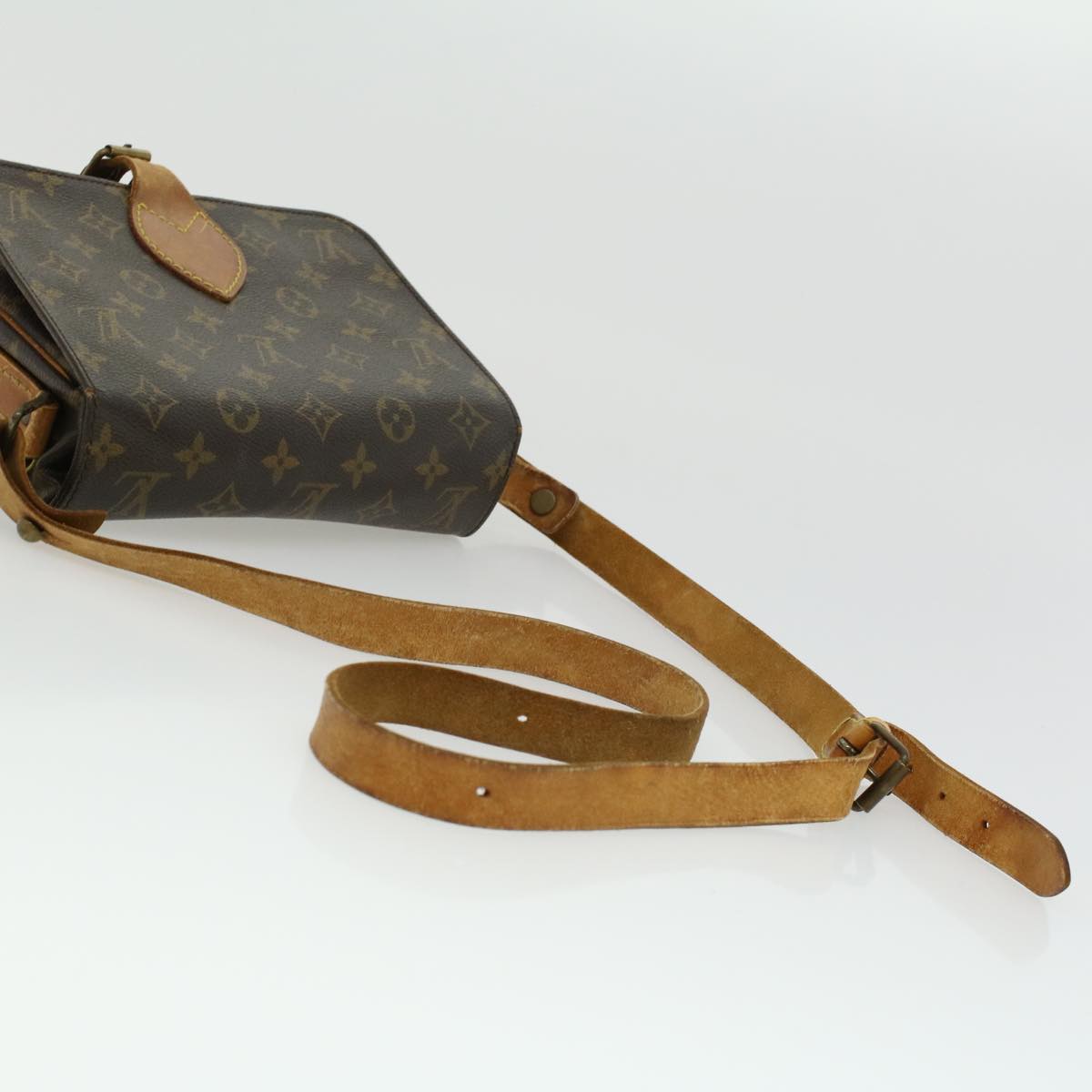 LOUIS VUITTON Monogram Cartouchiere MM Shoulder Bag M51253 LV Auth rd3769