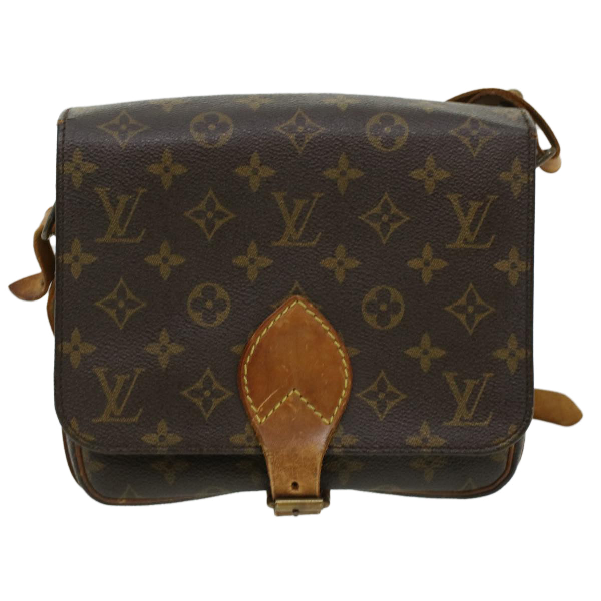 LOUIS VUITTON Monogram Cartouchiere MM Shoulder Bag M51253 LV Auth rd3769