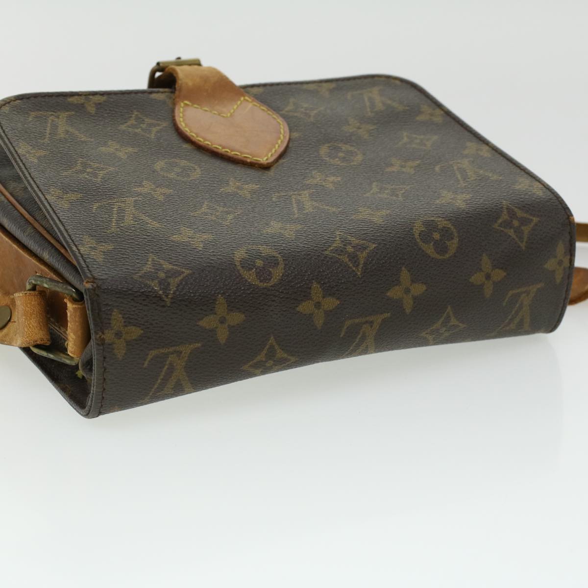 LOUIS VUITTON Monogram Cartouchiere MM Shoulder Bag M51253 LV Auth rd3769