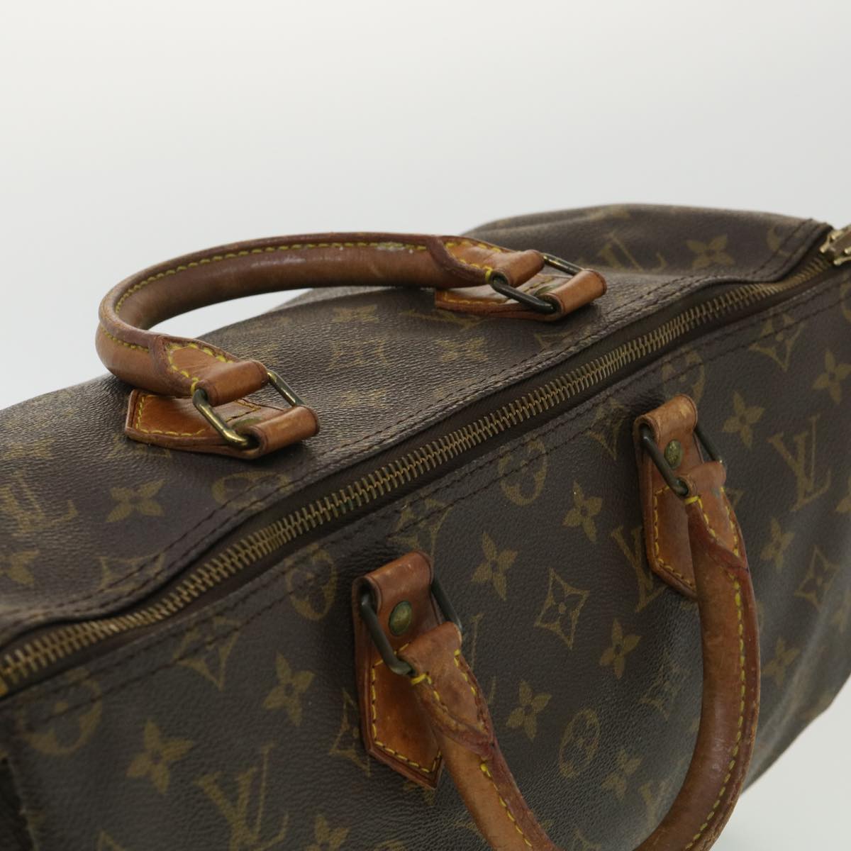 LOUIS VUITTON Monogram Speedy 35 Hand Bag M41524 LV Auth rd3775