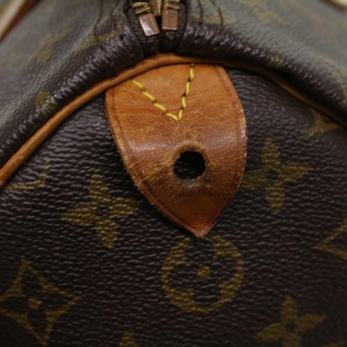 LOUIS VUITTON Monogram Speedy 30 Hand Bag M41526 LV Auth rd3863