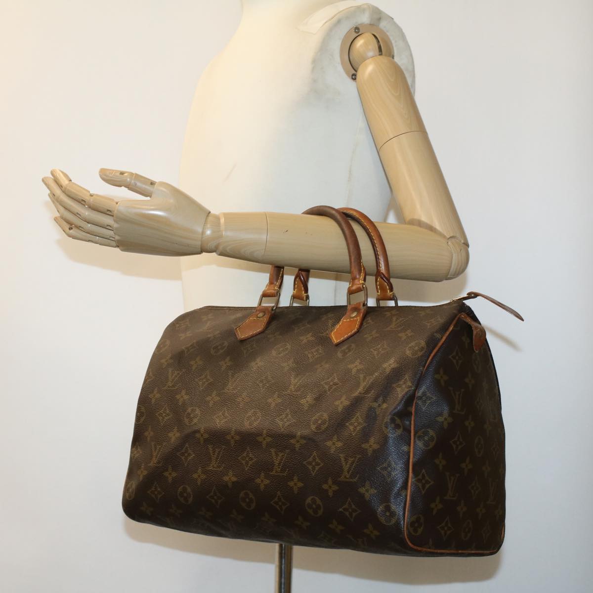 LOUIS VUITTON Monogram Speedy 30 Hand Bag M41526 LV Auth rd3863