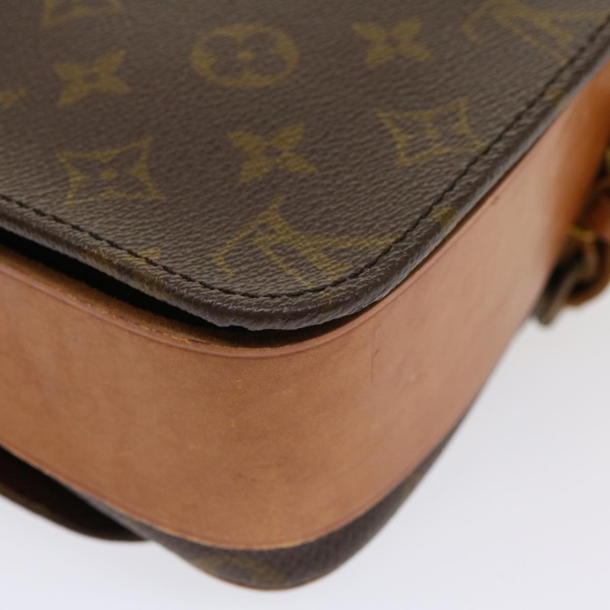 LOUIS VUITTON Monogram Cartouchiere GM Shoulder Bag Vintage M51252 Auth rd3894