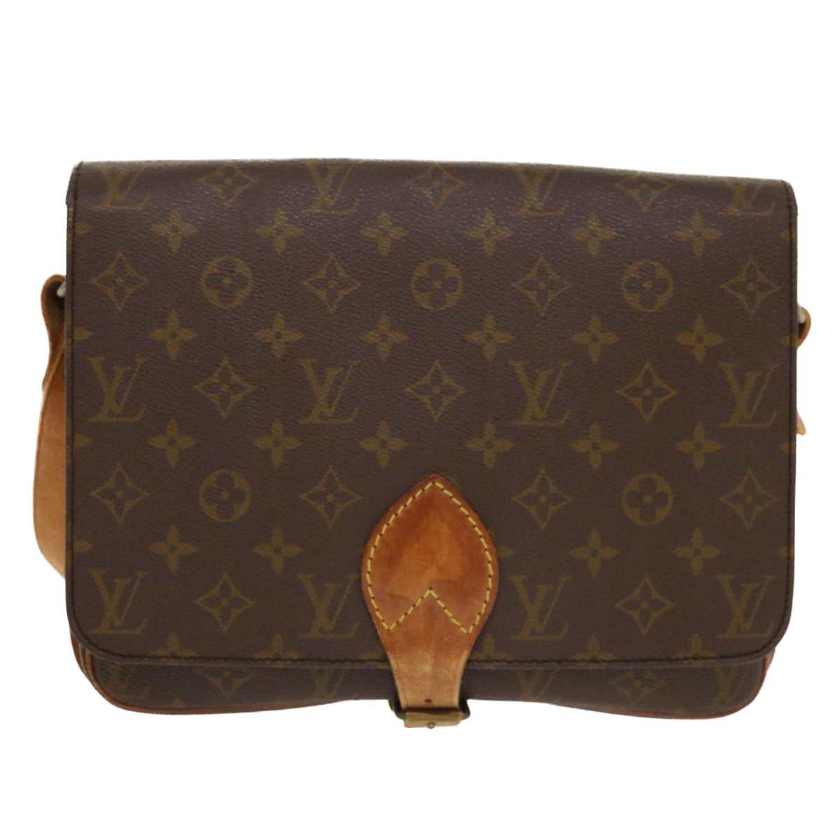 LOUIS VUITTON Monogram Cartouchiere GM Shoulder Bag Vintage M51252 Auth rd3894