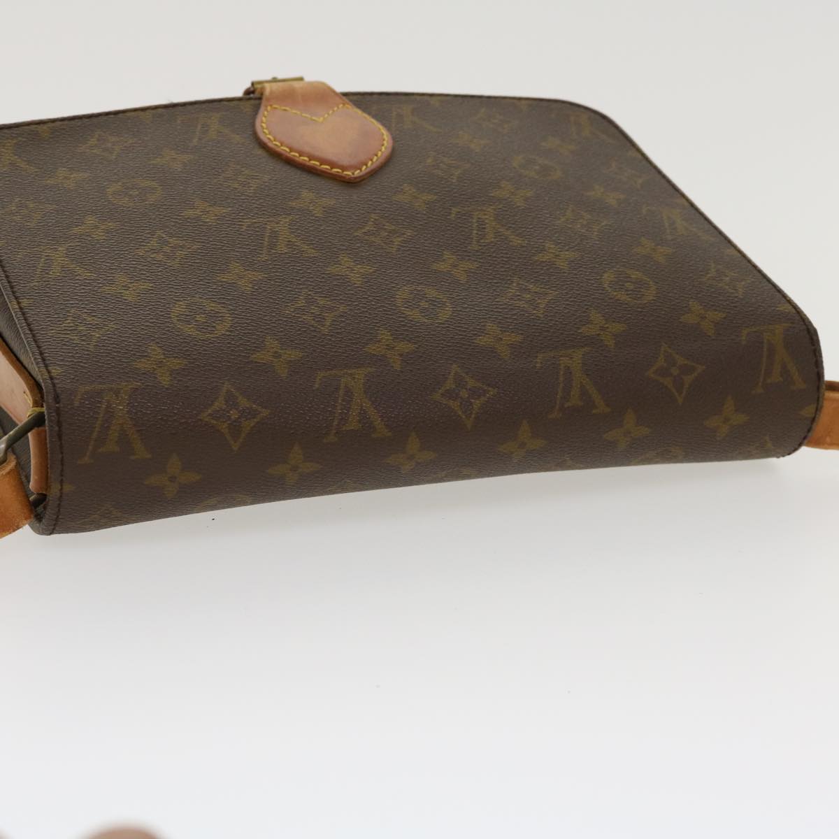 LOUIS VUITTON Monogram Cartouchiere GM Shoulder Bag Vintage M51252 Auth rd3894