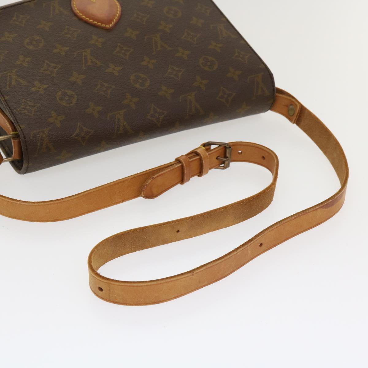 LOUIS VUITTON Monogram Cartouchiere GM Shoulder Bag Vintage M51252 Auth rd3894