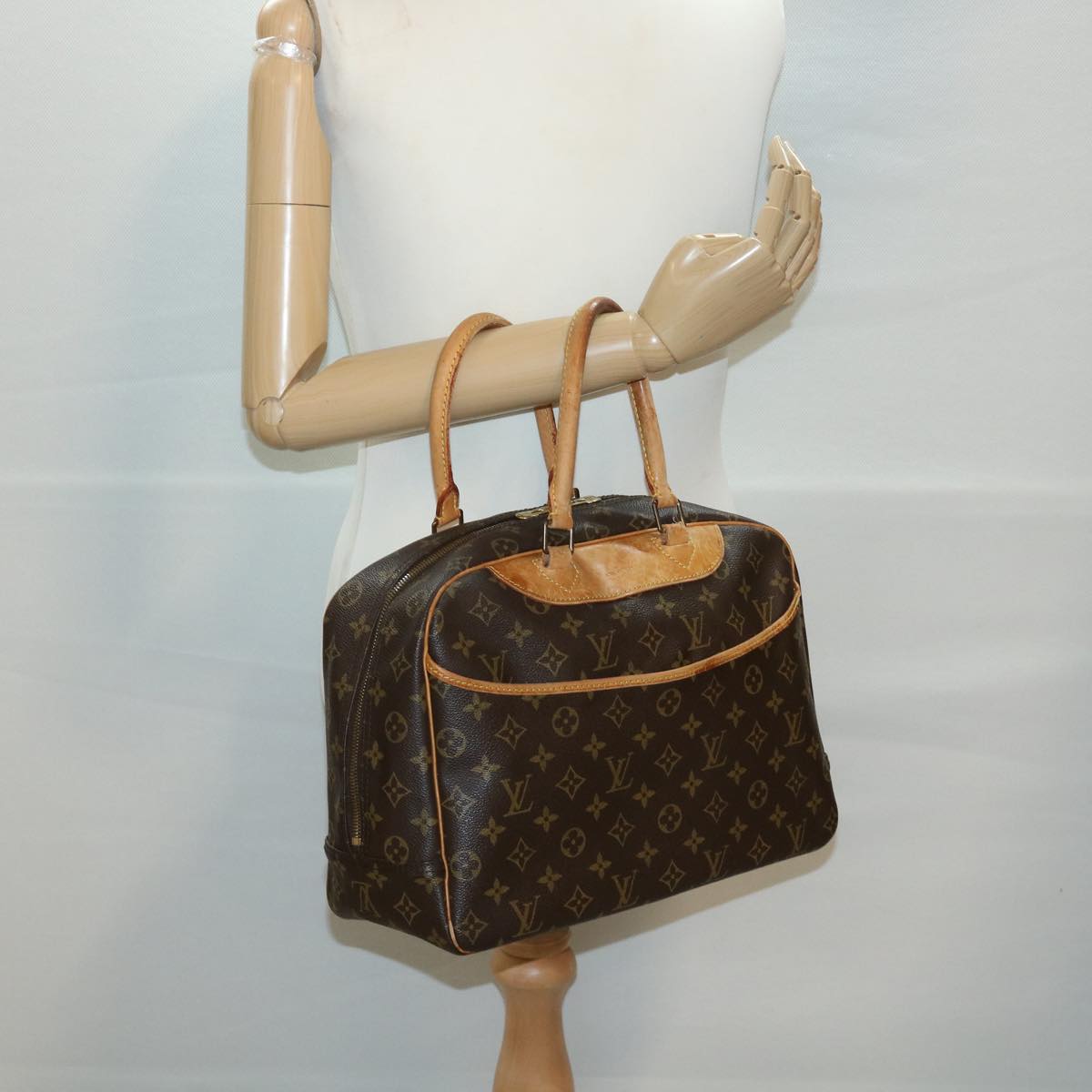 LOUIS VUITTON Monogram Deauville Hand Bag M47270 LV Auth rd3906