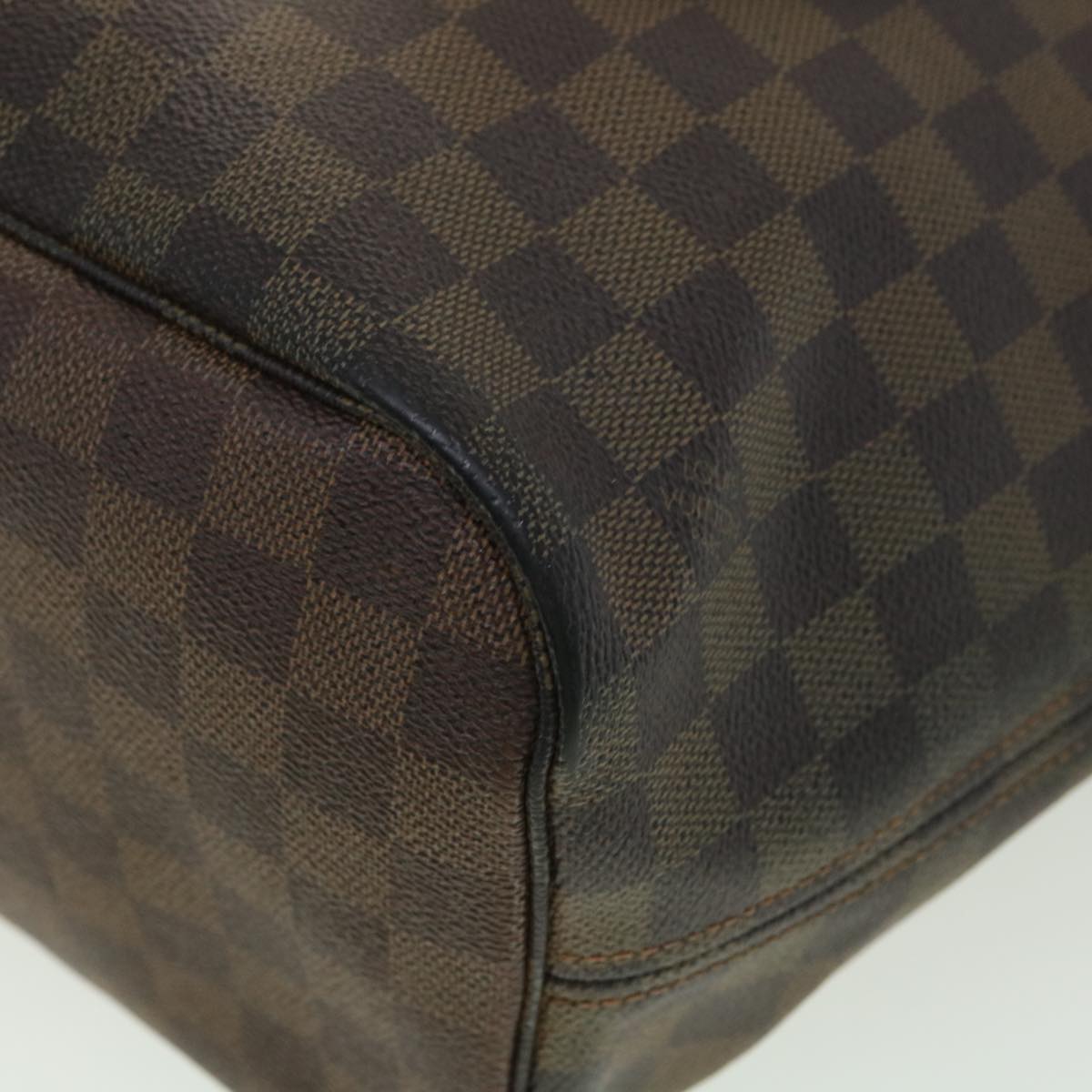 LOUIS VUITTON Damier Ebene Neverfull MM Tote Bag N51105 LV Auth rd3949