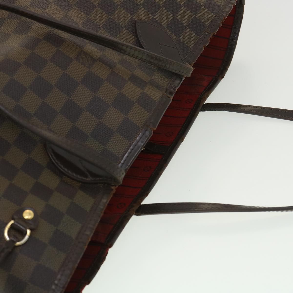 LOUIS VUITTON Damier Ebene Neverfull MM Tote Bag N51105 LV Auth rd3949