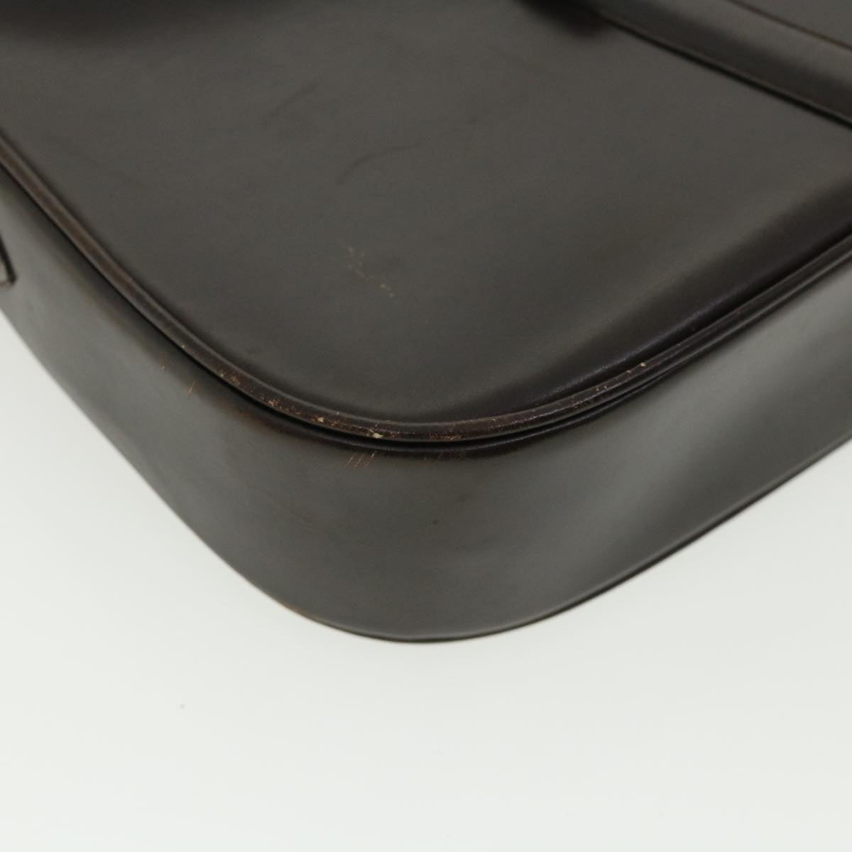 CELINE Shoulder Bag Leather Brown Auth rd4008