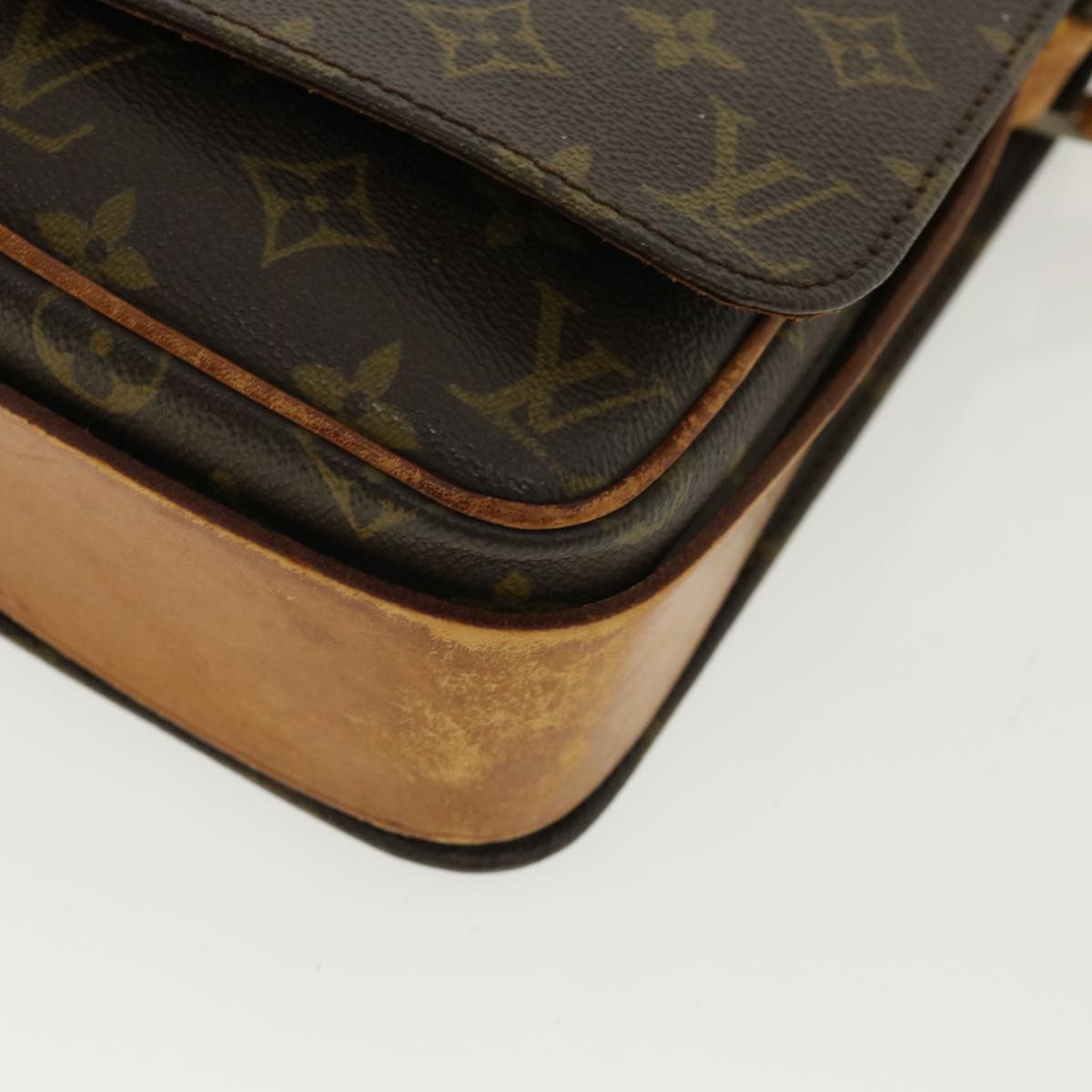 LOUIS VUITTON Monogram Cartouchiere GM Shoulder Bag Vintage M51252 Auth rd4030