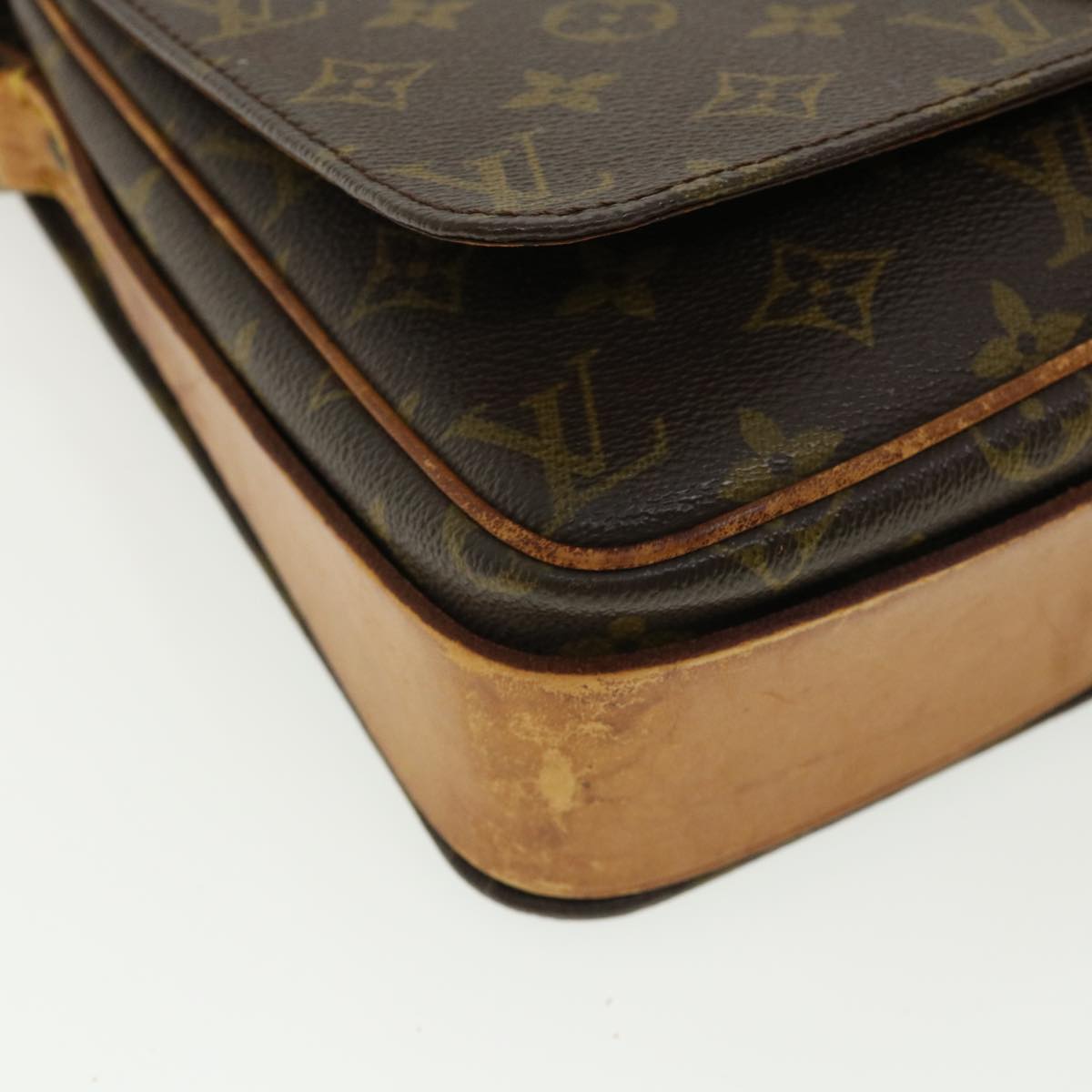 LOUIS VUITTON Monogram Cartouchiere GM Shoulder Bag Vintage M51252 Auth rd4030