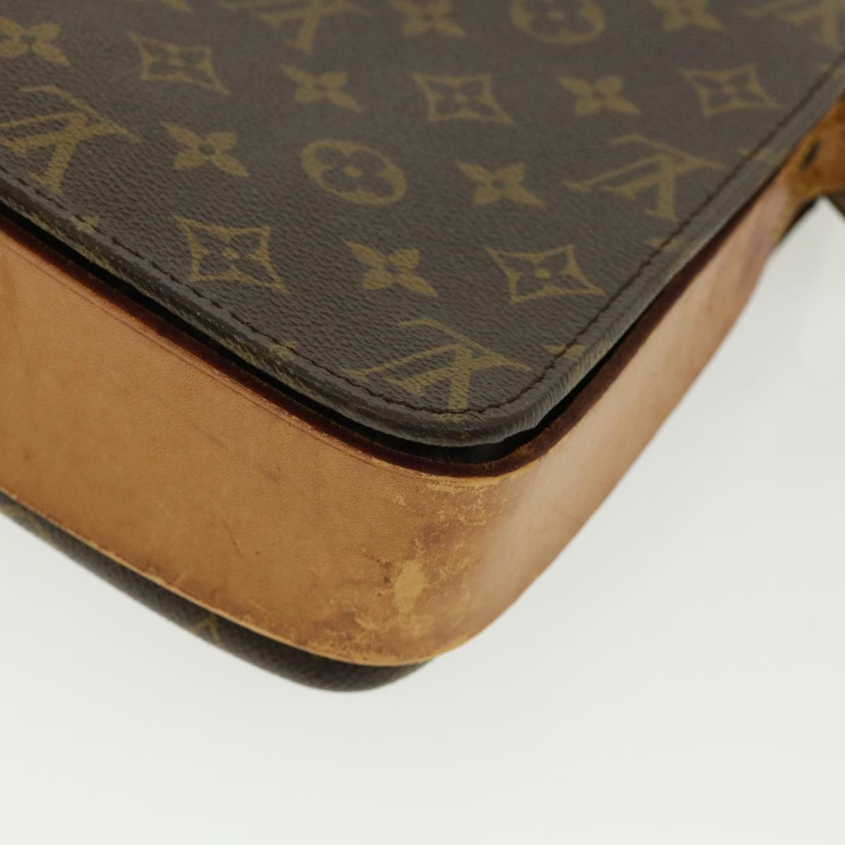 LOUIS VUITTON Monogram Cartouchiere GM Shoulder Bag Vintage M51252 Auth rd4030