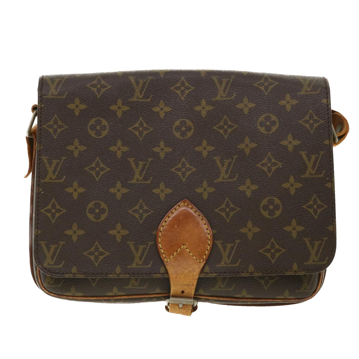 LOUIS VUITTON Monogram Cartouchiere GM Shoulder Bag Vintage M51252 Auth rd4030