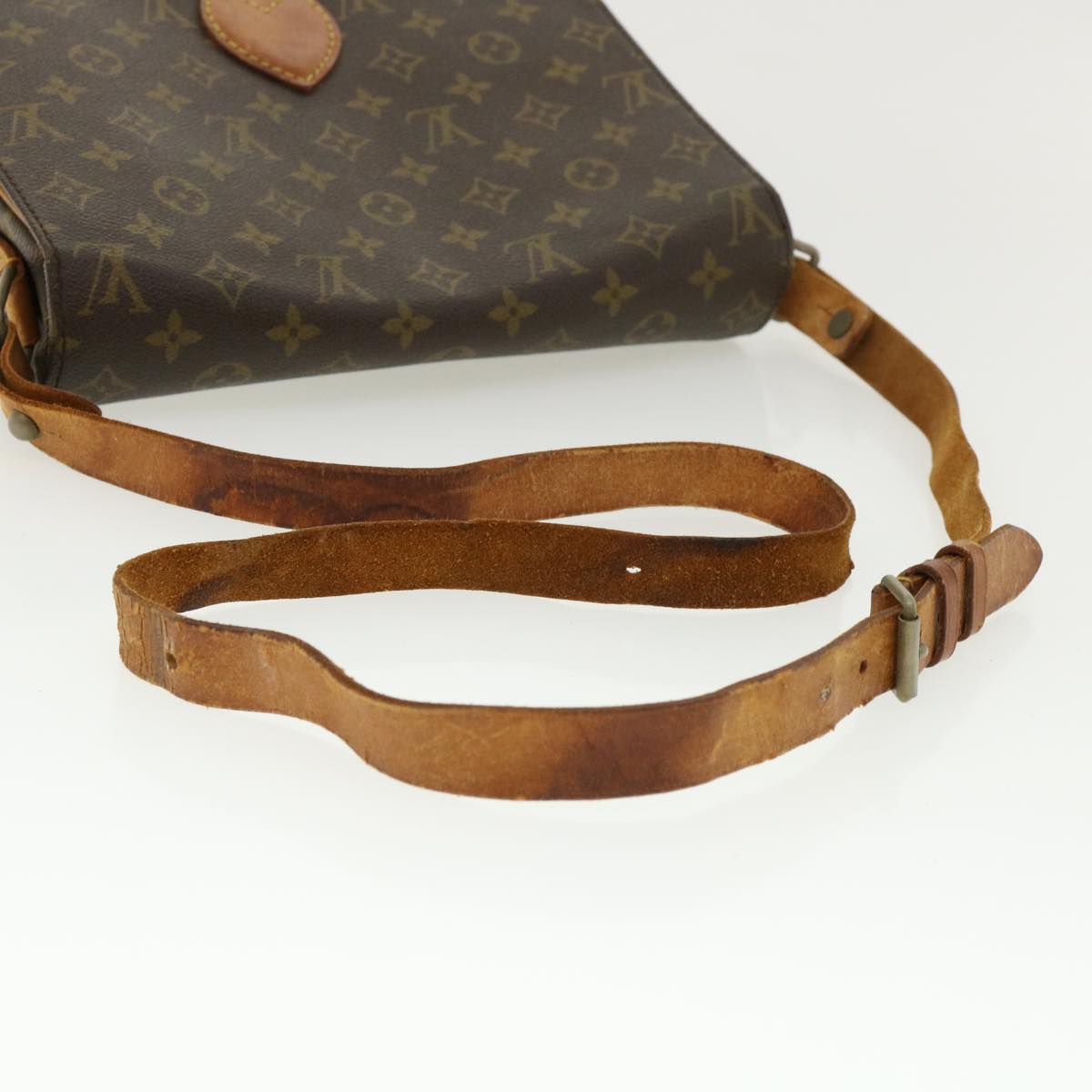 LOUIS VUITTON Monogram Cartouchiere GM Shoulder Bag Vintage M51252 Auth rd4030