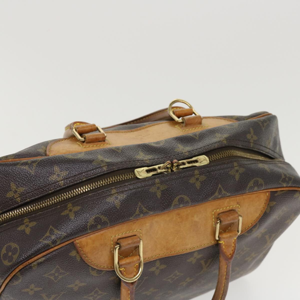 LOUIS VUITTON Monogram Deauville Hand Bag M47270 LV Auth rd4043