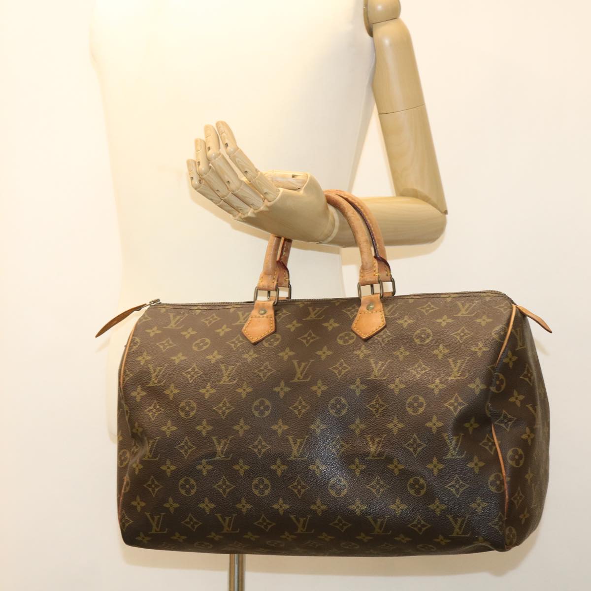 LOUIS VUITTON Monogram Speedy 40 Hand Bag M41522 LV Auth rd4055