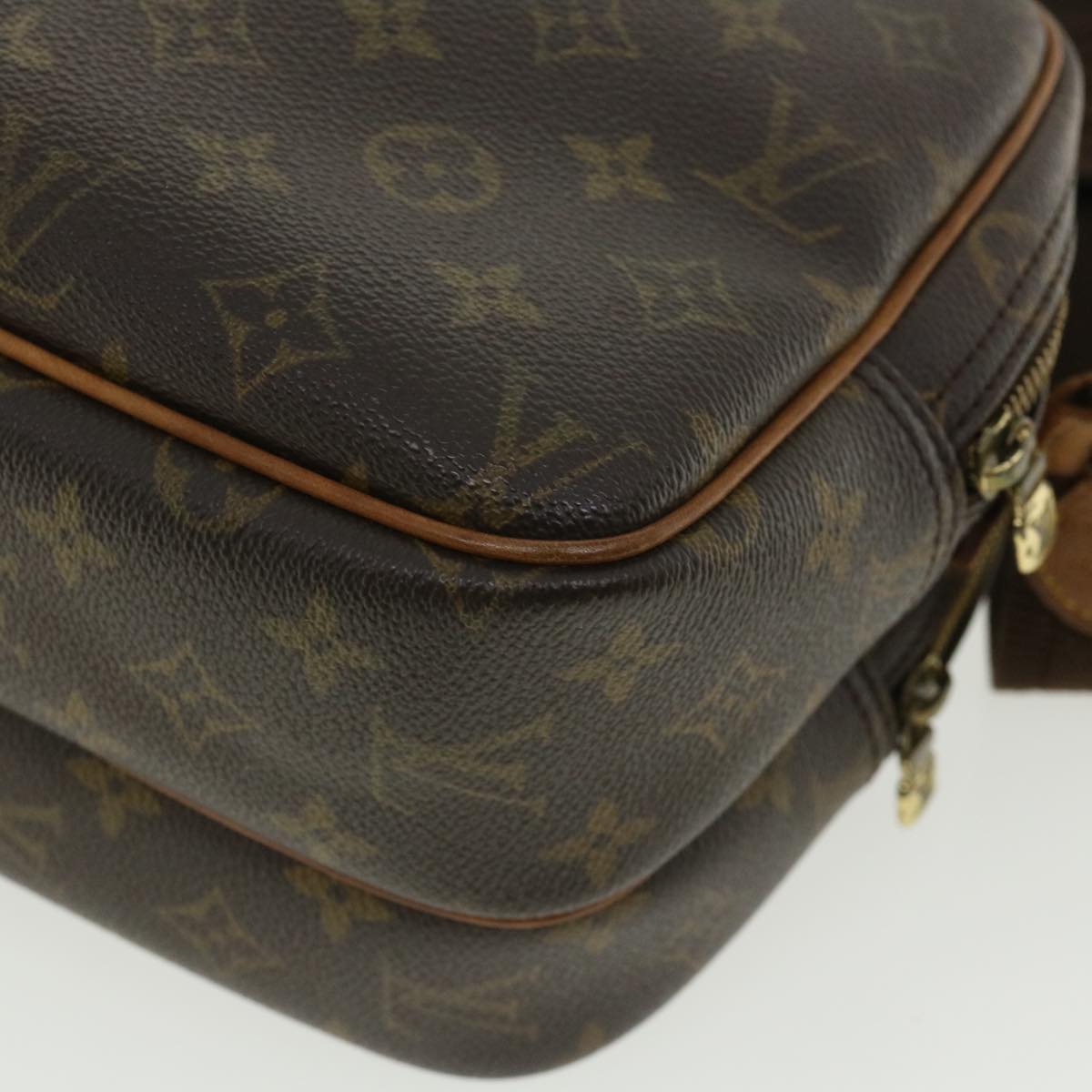 LOUIS VUITTON Monogram Reporter PM Shoulder Bag M45254 LV Auth rd4078