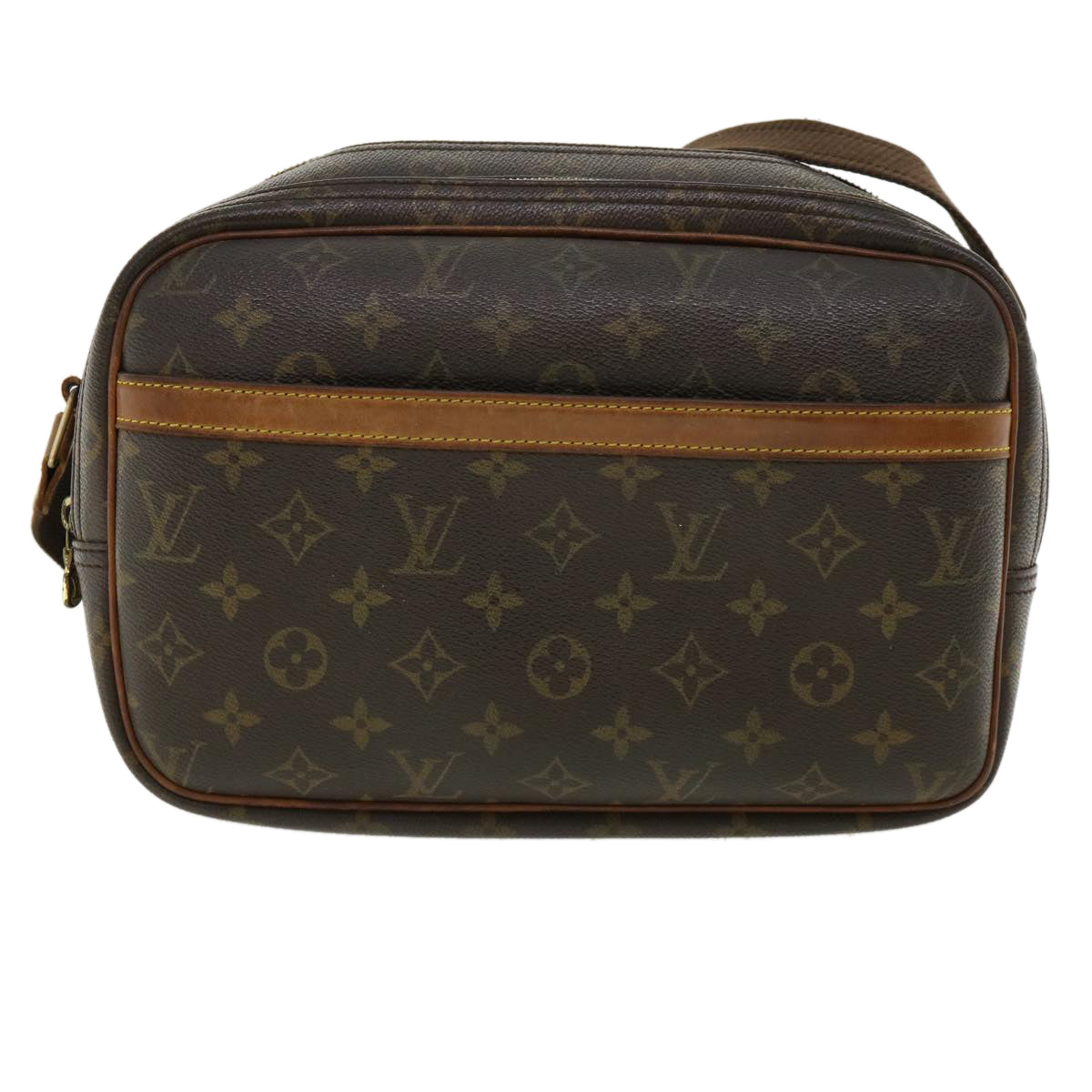 LOUIS VUITTON Monogram Reporter PM Shoulder Bag M45254 LV Auth rd4078