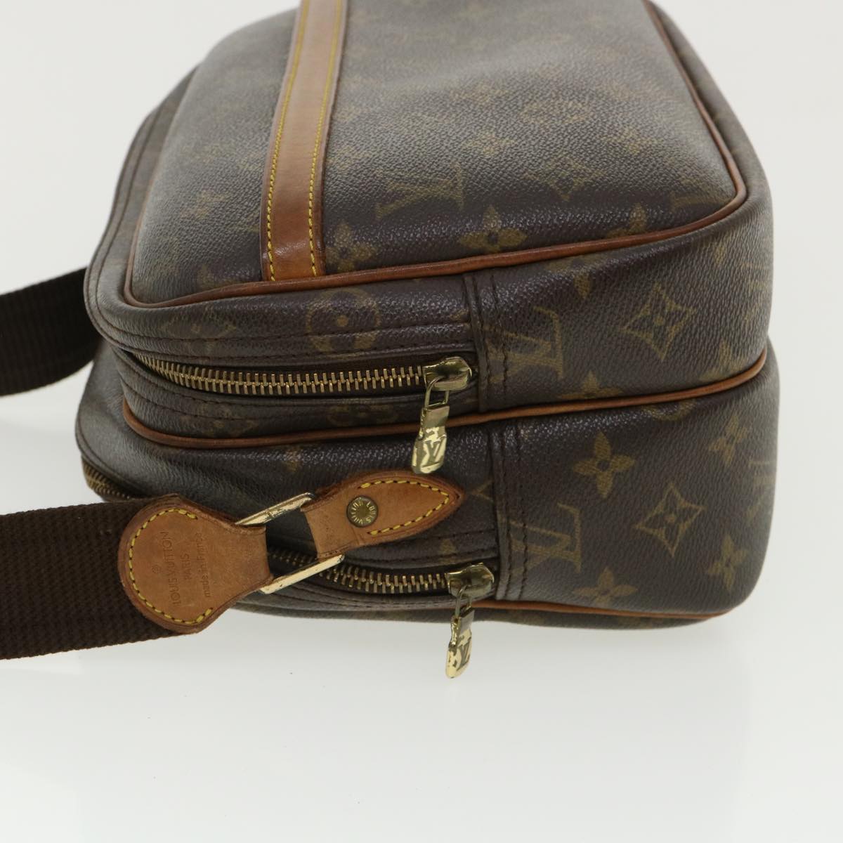 LOUIS VUITTON Monogram Reporter PM Shoulder Bag M45254 LV Auth rd4078