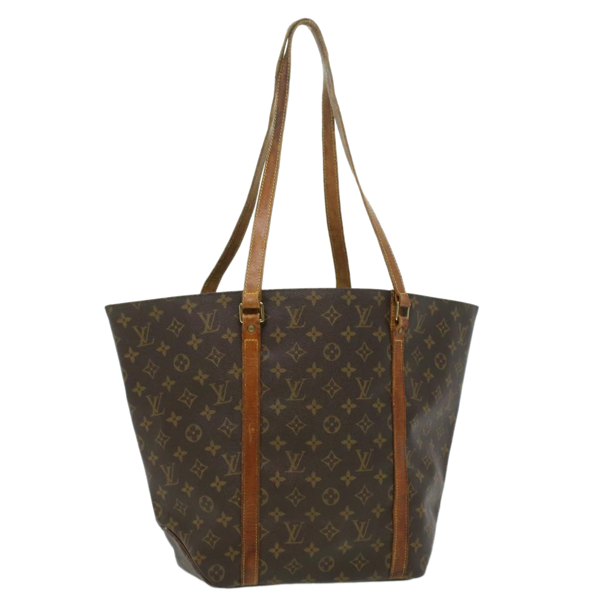 LOUIS VUITTON Monogram Sac Shopping Tote Bag M51108 LV Auth rd4088