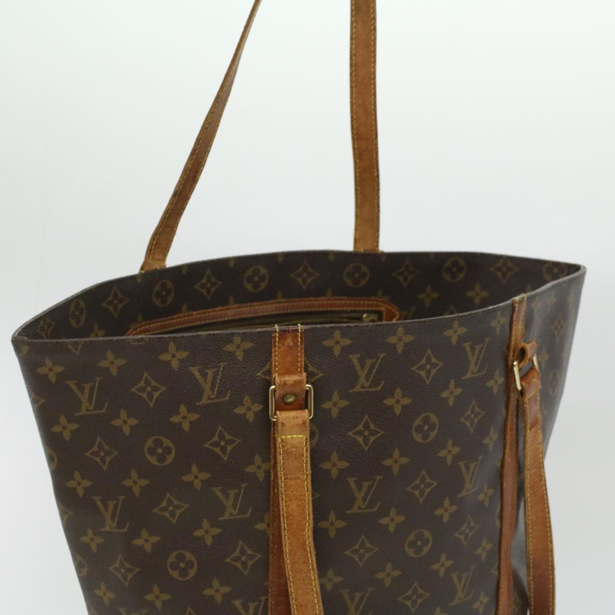 LOUIS VUITTON Monogram Sac Shopping Tote Bag M51108 LV Auth rd4088