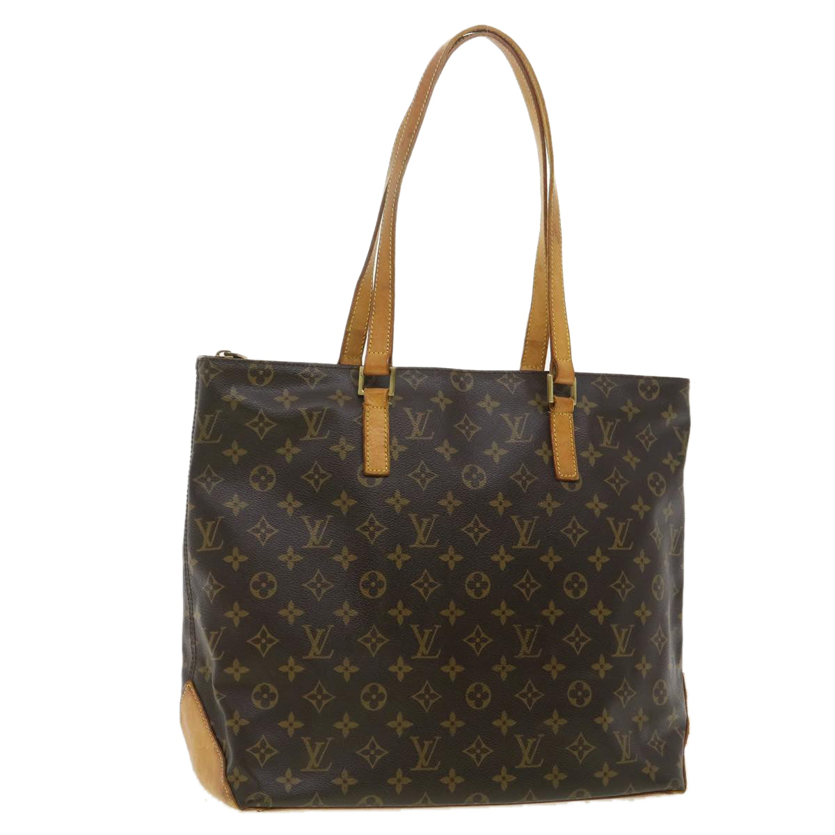 LOUIS VUITTON Monogram Cabas Mezzo Tote Bag M51151 LV Auth rd4089