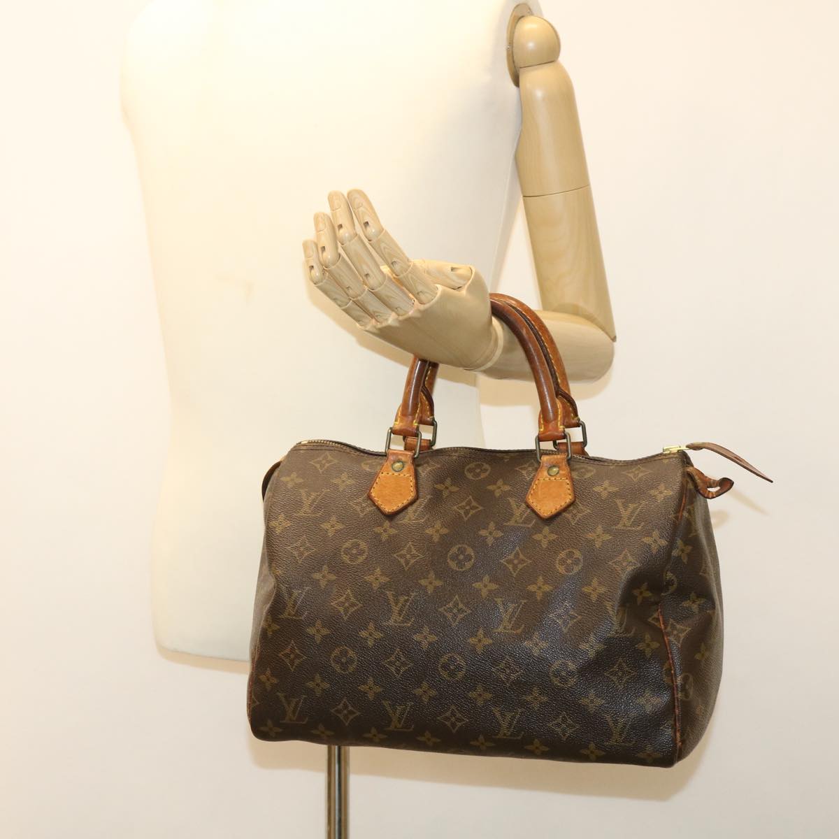 LOUIS VUITTON Monogram Speedy 30 Hand Bag M41526 LV Auth rd4122