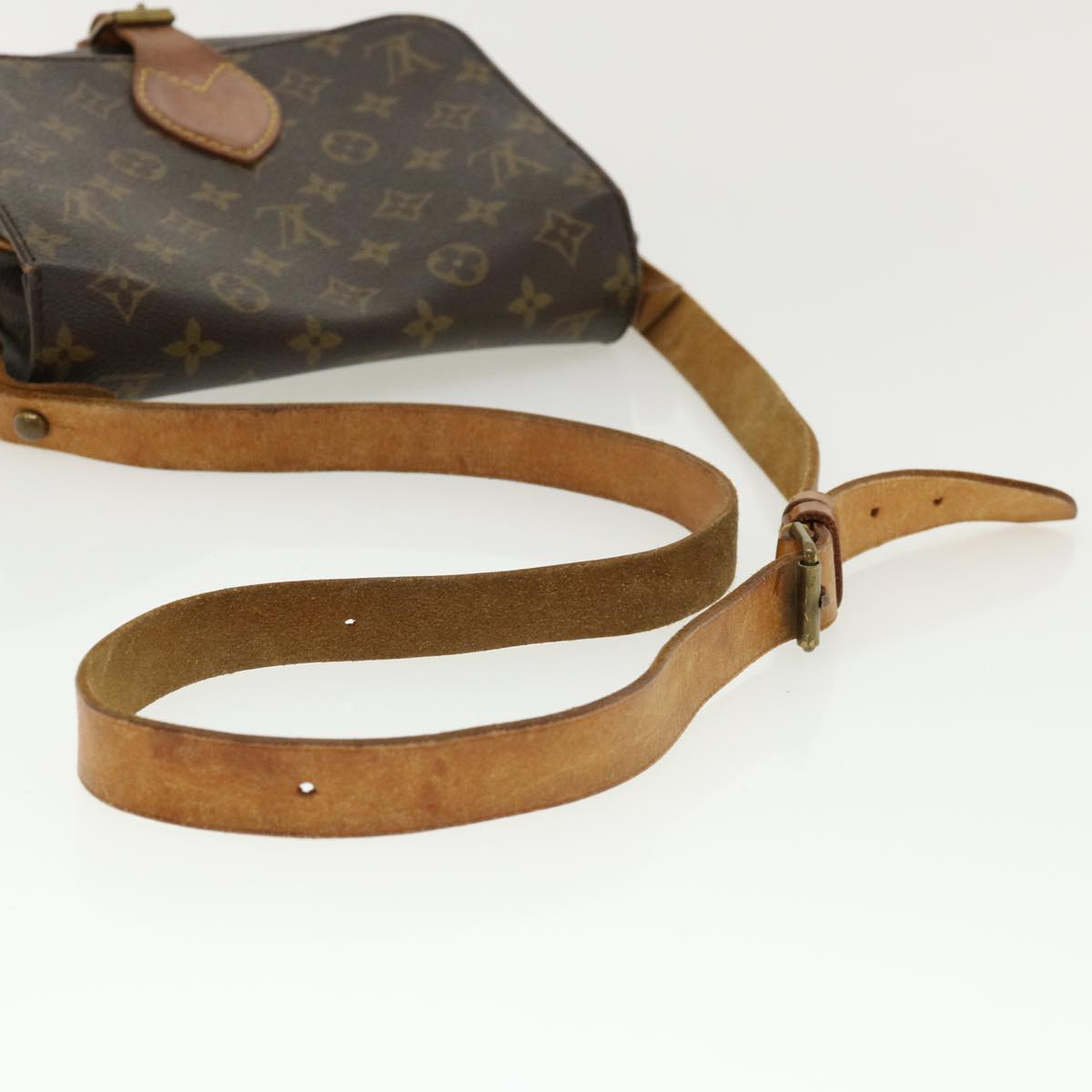 LOUIS VUITTON Monogram Cartouchiere MM Shoulder Bag M51253 LV Auth rd4147