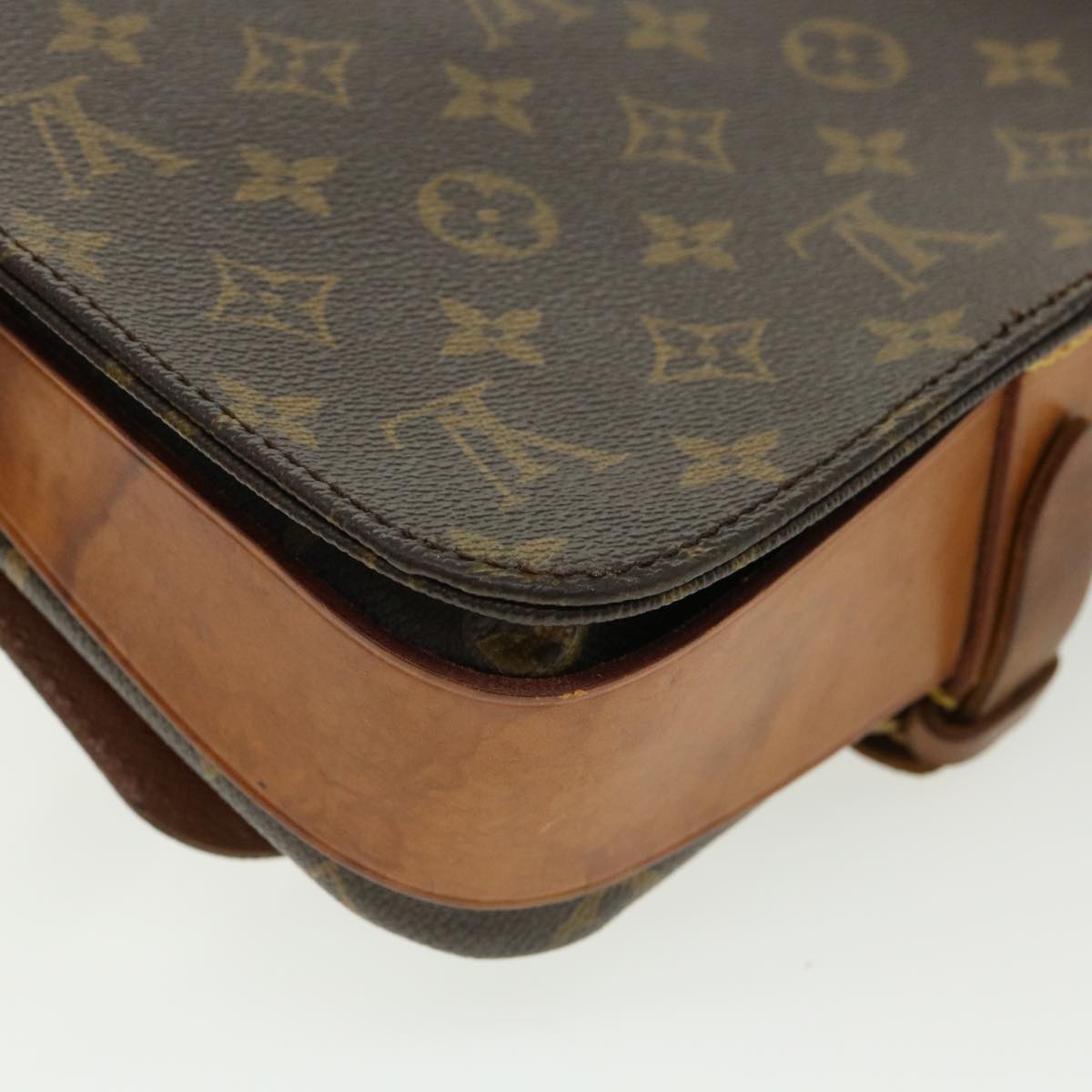 LOUIS VUITTON Monogram Cartouchiere MM Shoulder Bag M51253 LV Auth rd4152