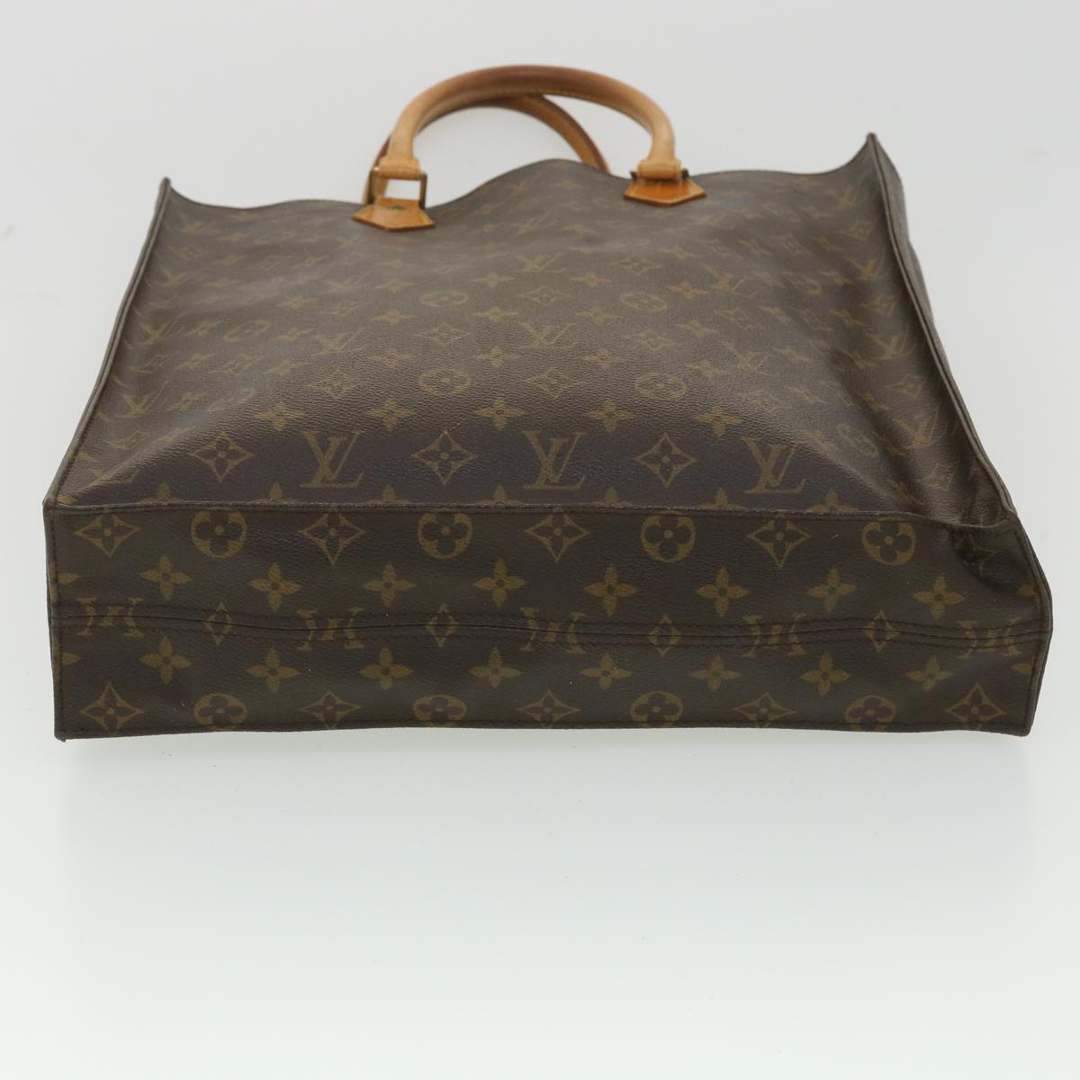 LOUIS VUITTON Monogram Sac Plat Hand Bag M51140 LV Auth rd4190