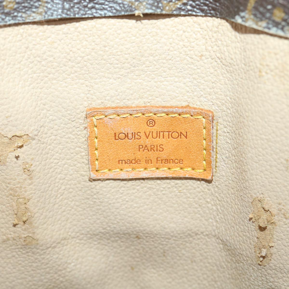 LOUIS VUITTON Monogram Sac Plat Hand Bag M51140 LV Auth rd4190