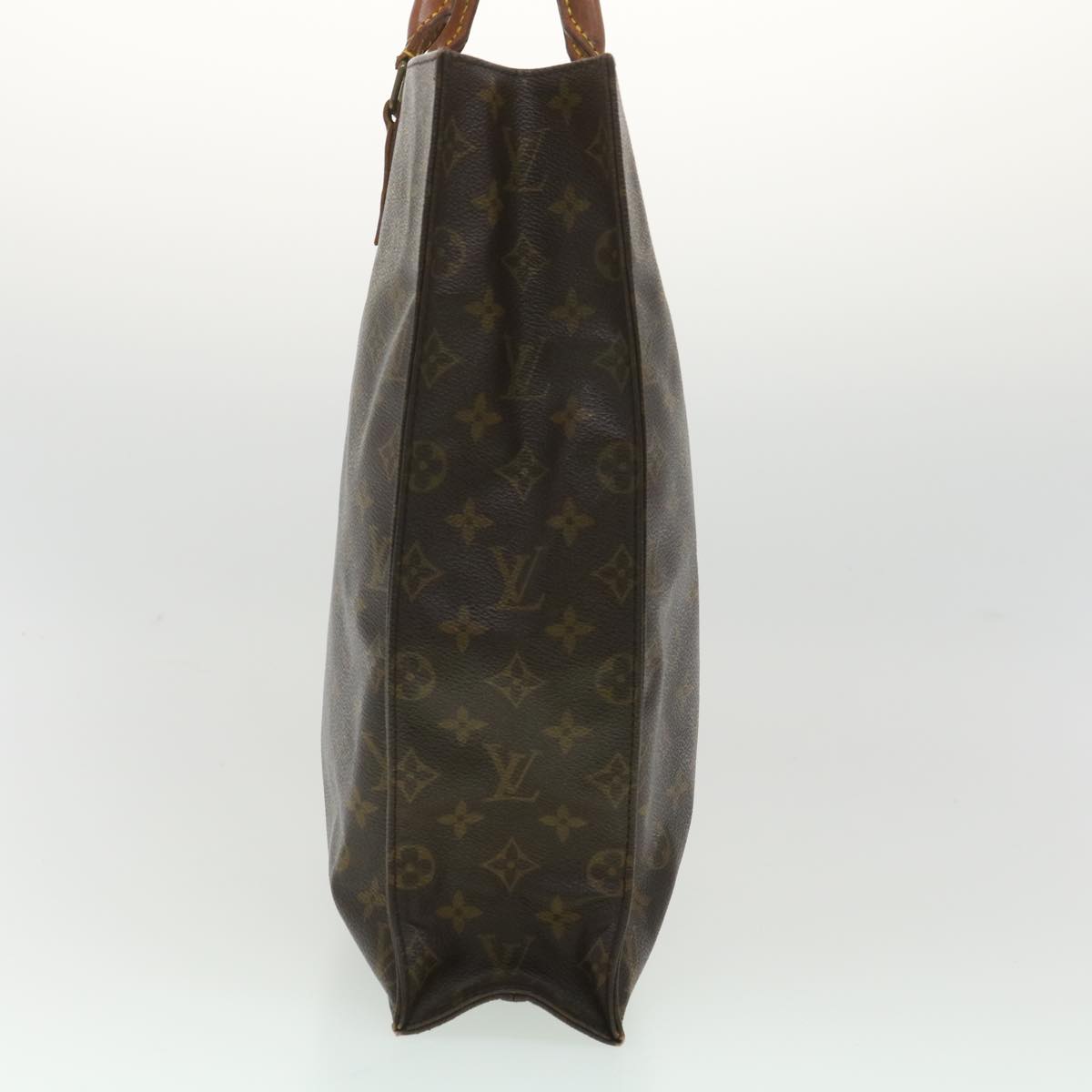 LOUIS VUITTON Monogram Sac Plat Hand Bag M51140 LV Auth rd4191