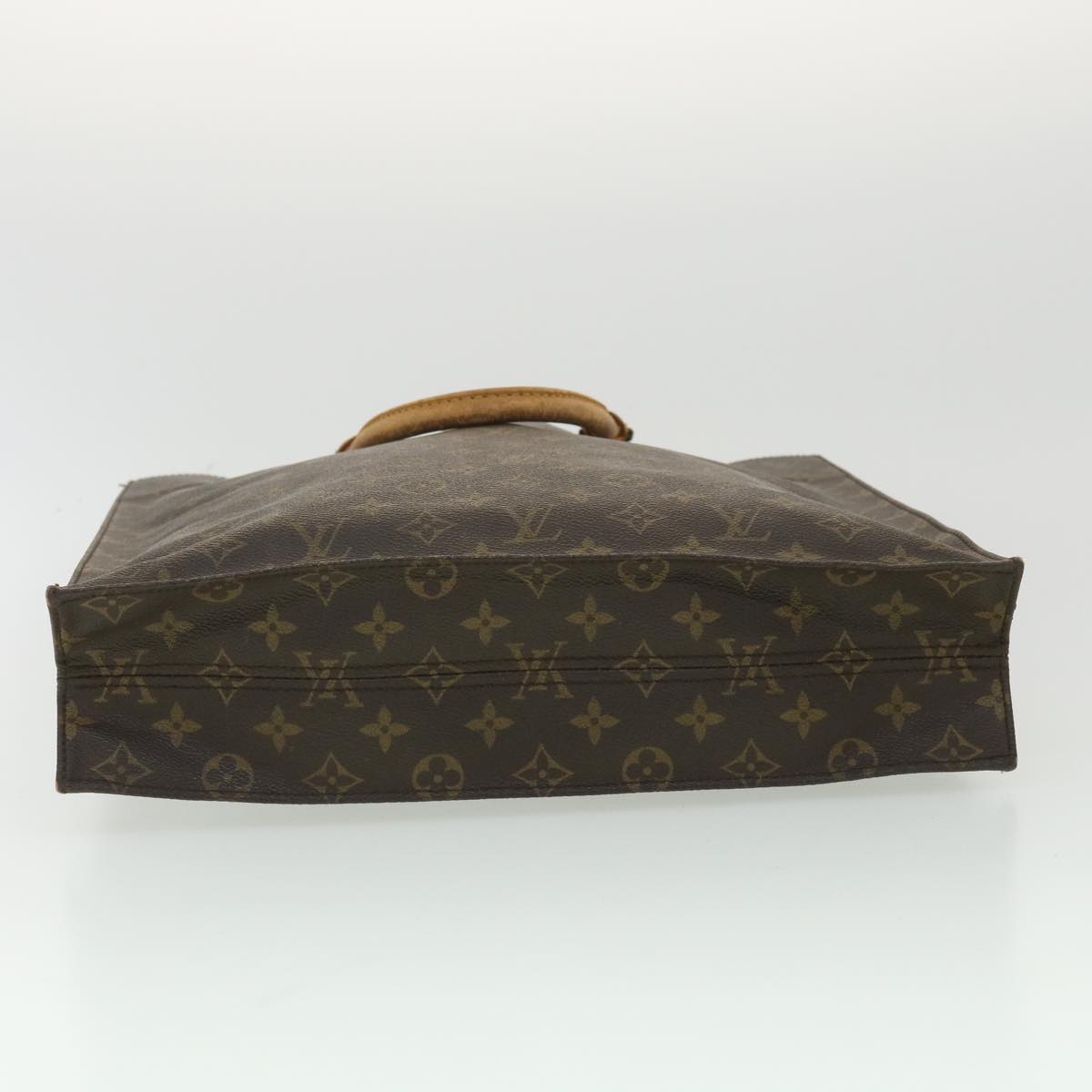 LOUIS VUITTON Monogram Sac Plat Hand Bag M51140 LV Auth rd4193