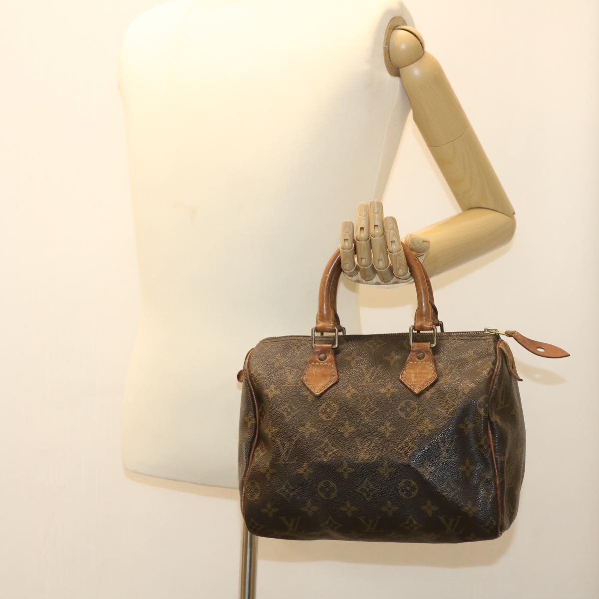 LOUIS VUITTON Monogram Speedy 25 Hand Bag M41528 LV Auth rd4202