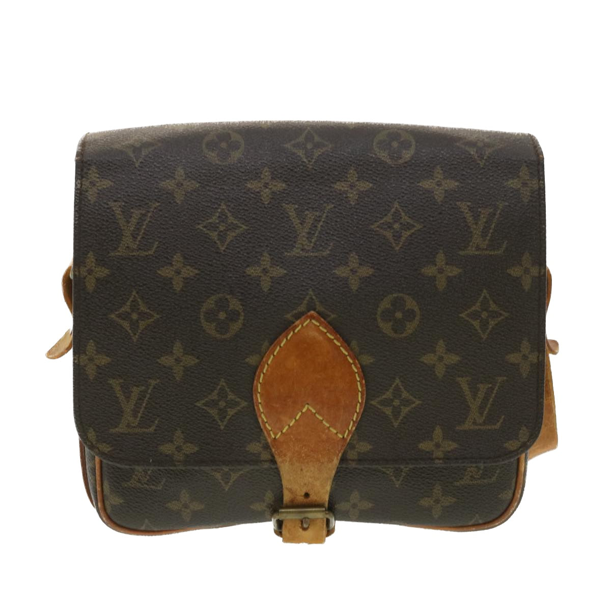 LOUIS VUITTON Monogram Cartouchiere MM Shoulder Bag M51253 LV Auth rd4205