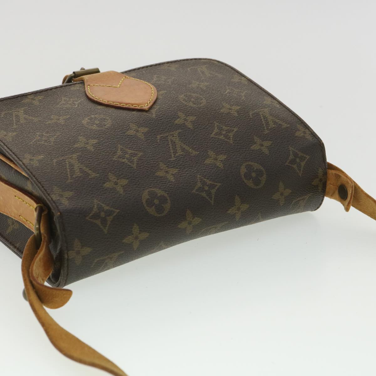 LOUIS VUITTON Monogram Cartouchiere MM Shoulder Bag M51253 LV Auth rd4205